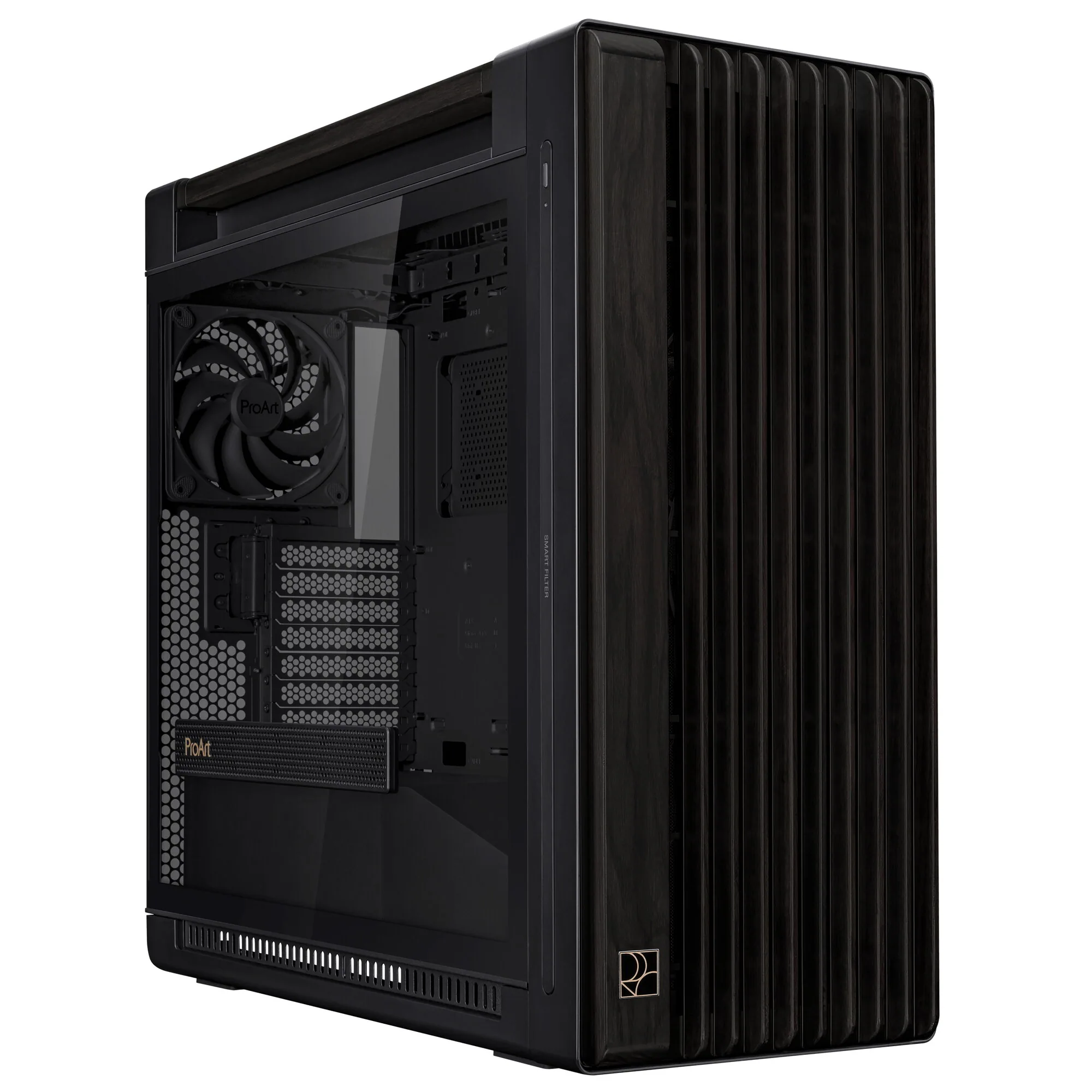 ASUS ProArt PA602 Wood Edition Midi Tower Schwarz – Bild 1