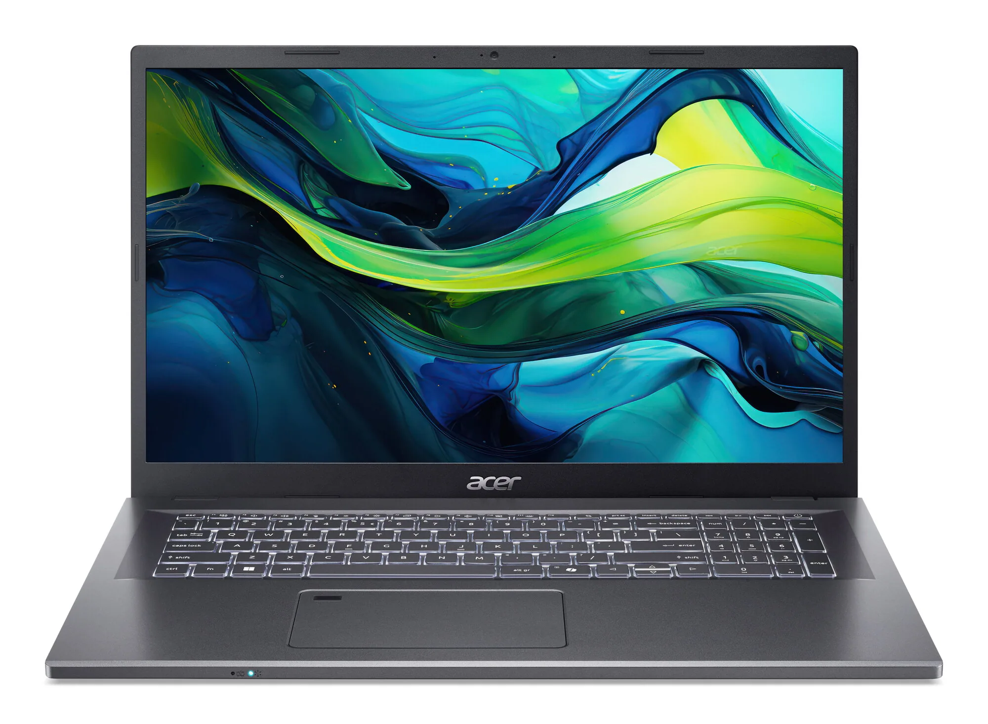 Acer Aspire A17-51M-52LH Intel Core 5 120U Laptop 43,9 cm (17.3") Full HD 16 GB LPDDR5-SDRAM 512 GB SSD Wi-Fi 6E (802.11ax) eShell Grau – Bild 1