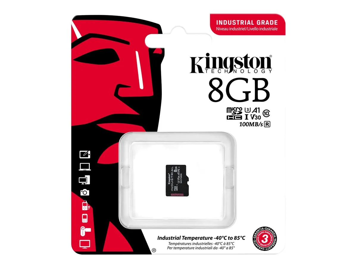 SD MicroSD Card   8GB Kingston SDHC     (Class10) A1