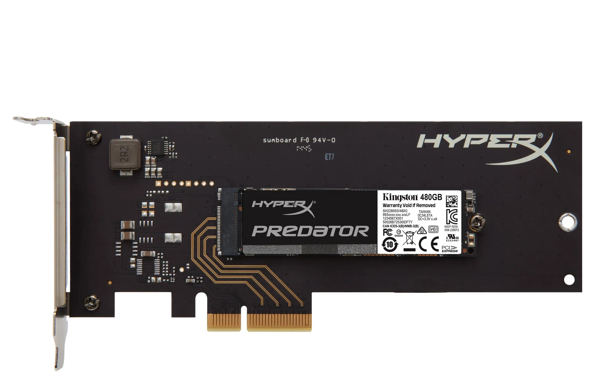 HyperX Predator SHPM2280P2H/480G Internes Solid State Drive 480 GB M.2 PCI Express 2.0 MLC – Bild 2