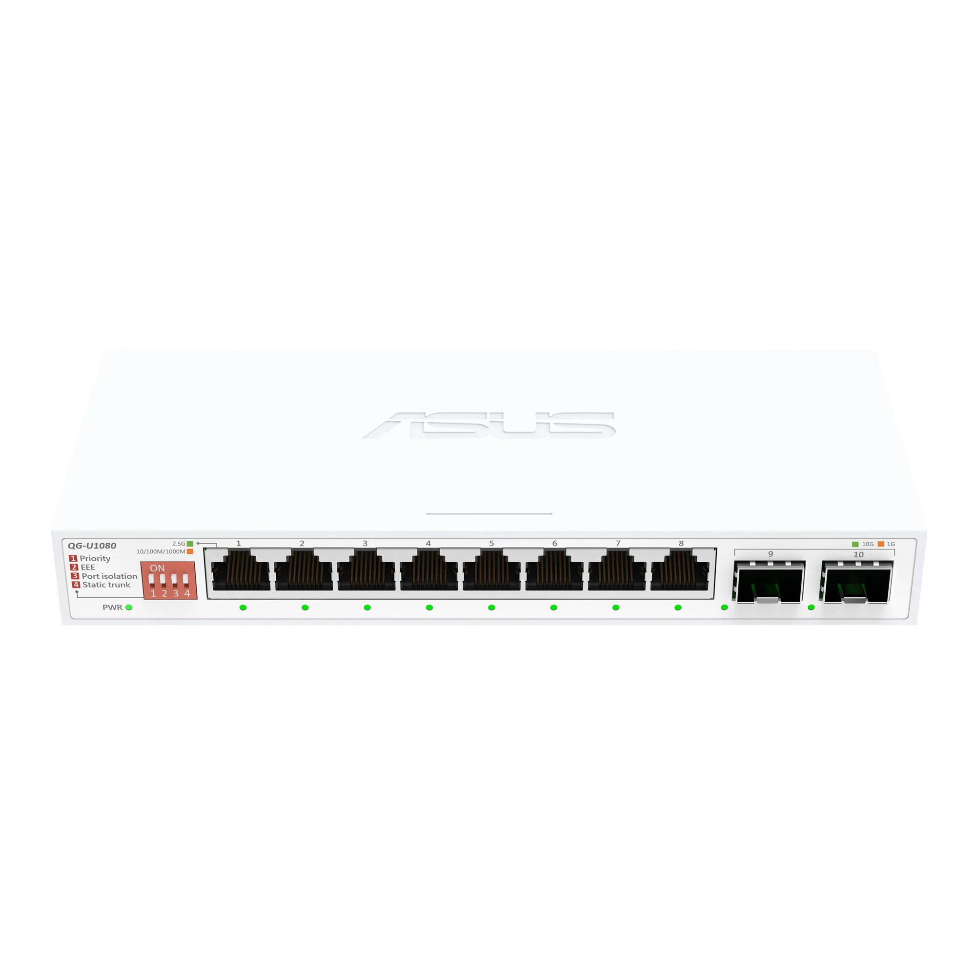 ASUS QG-U1080 Unmanaged 2.5G Ethernet (100/1000/2500) Weiß – Bild 4