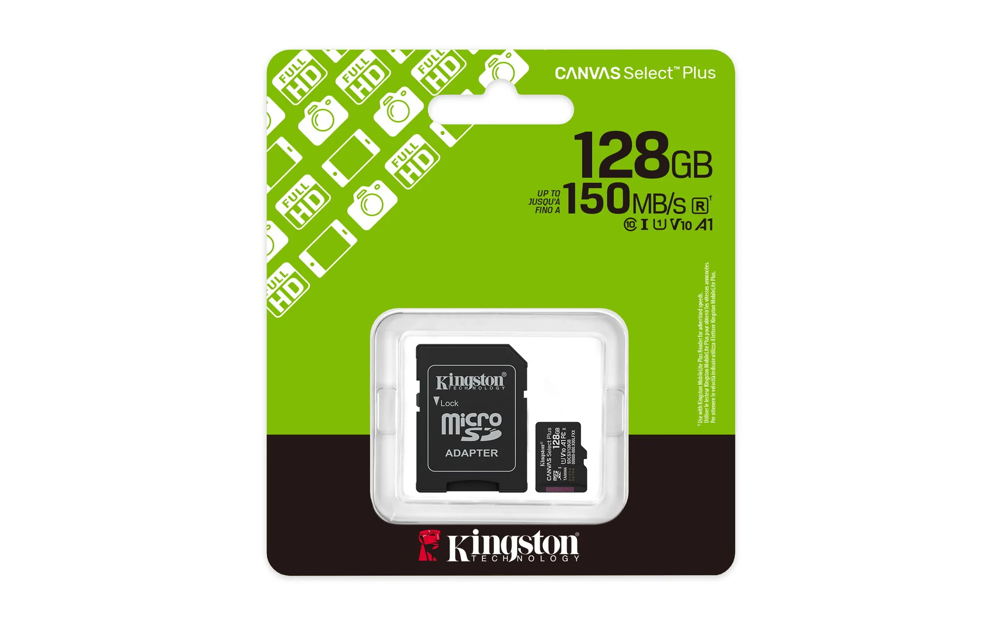 Kingston Technology 128GB microSDXC Canvas Select Plus Gen3 150MB/s A1 (Einschließlich SD Adapter) – Bild 5