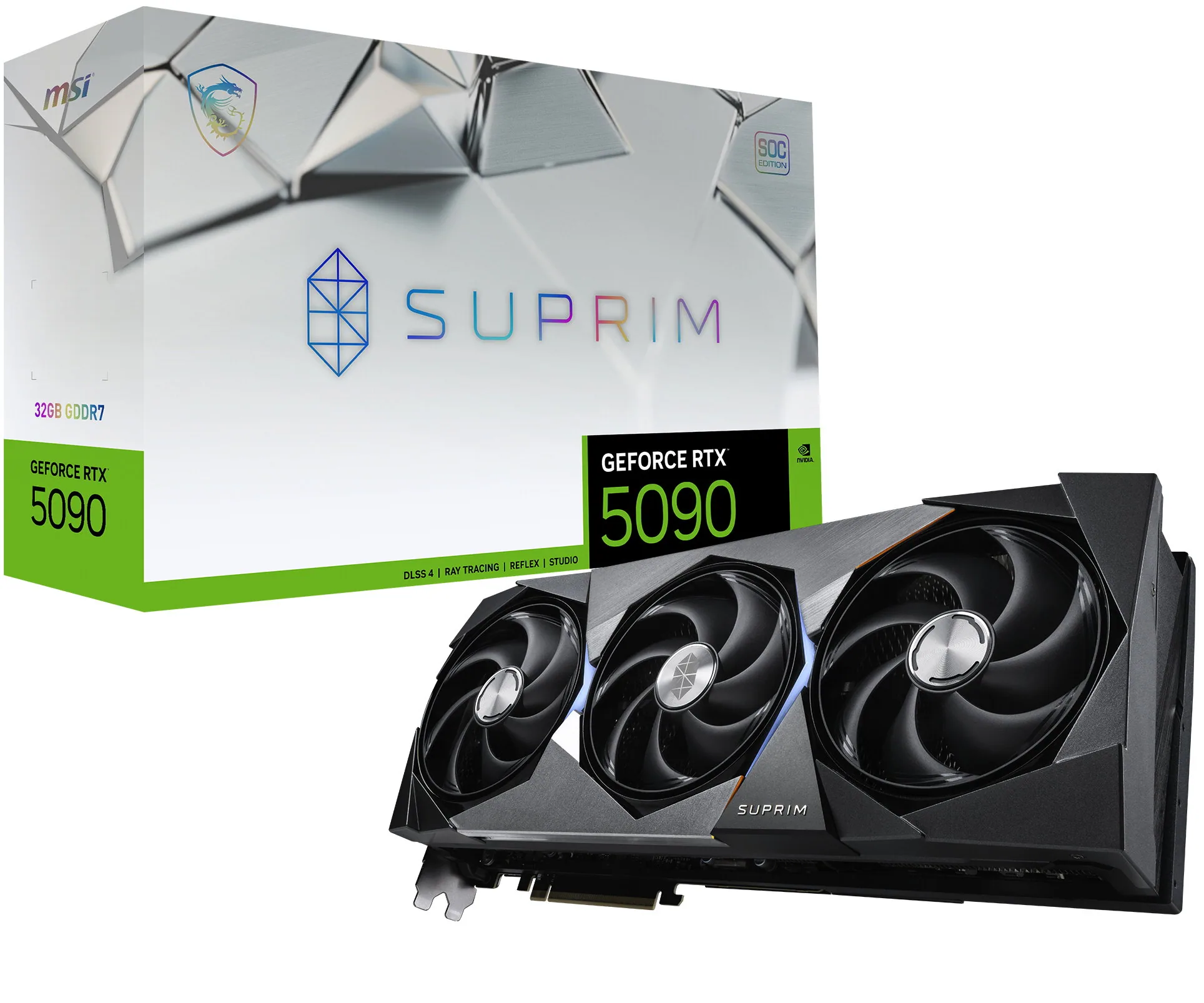 MSI SUPRIM GEFORCE RTX 5090 32G SOC Grafikkarte NVIDIA 32 GB GDDR7 – Bild 1