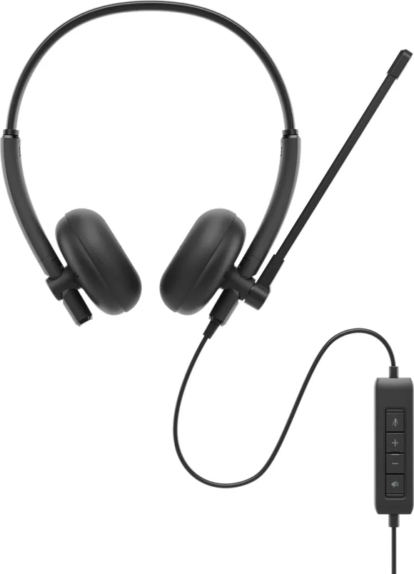DELL WH125 Kopfhörer Kabelgebunden Kopfband Büro/Callcenter USB Typ-A Schwarz – Bild 2