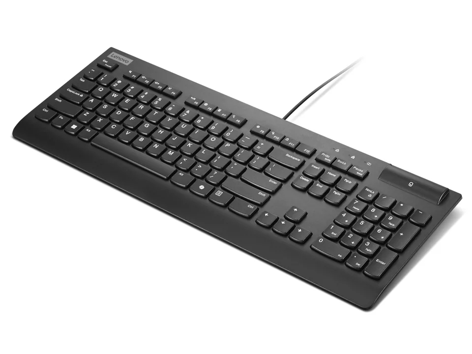 Lenovo Smartcard Wired keyboard II Tastatur Büro USB Französisch Schwarz – Bild 4