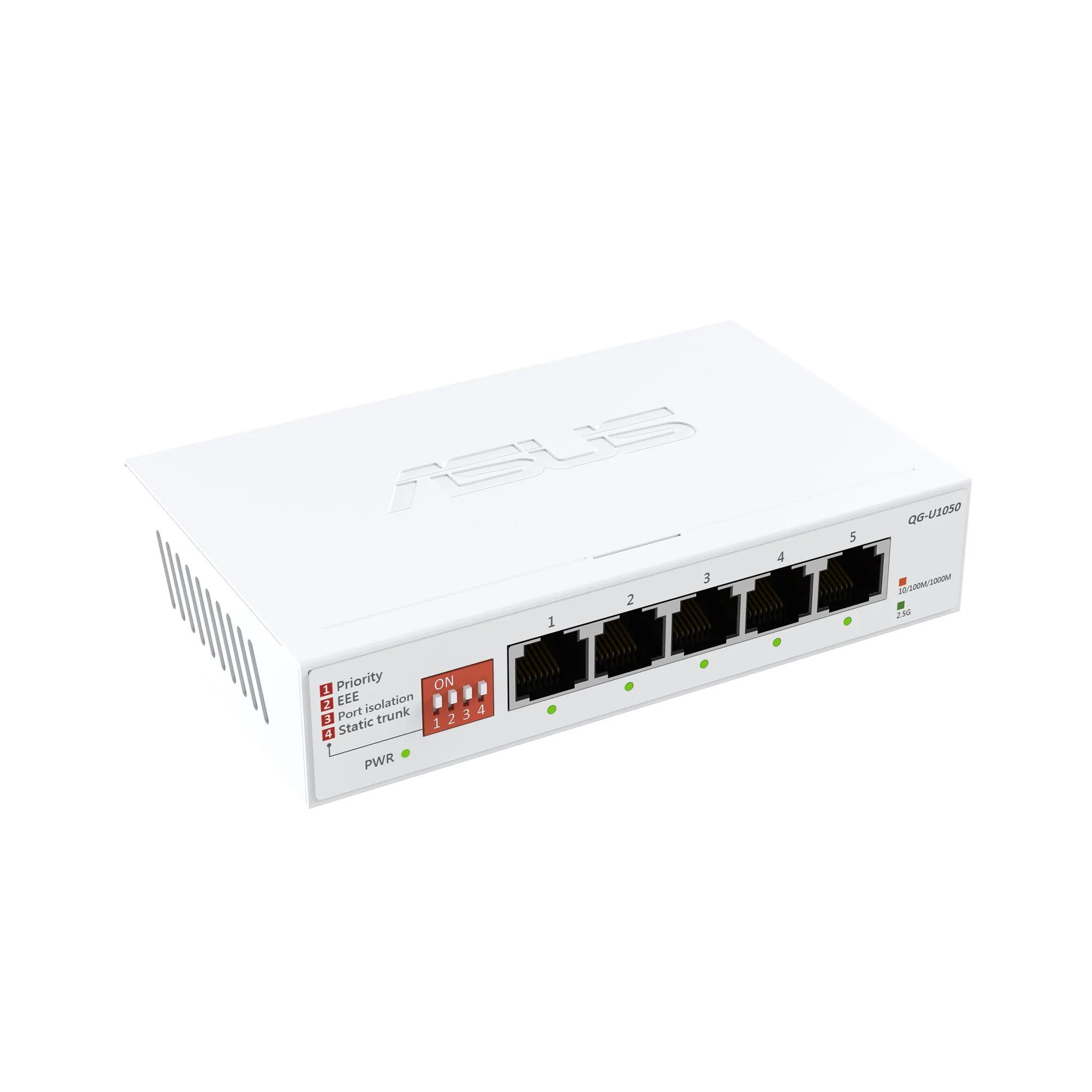 ASUS QG-U1050 Unmanaged 2.5G Ethernet (100/1000/2500) Weiß – Bild 3