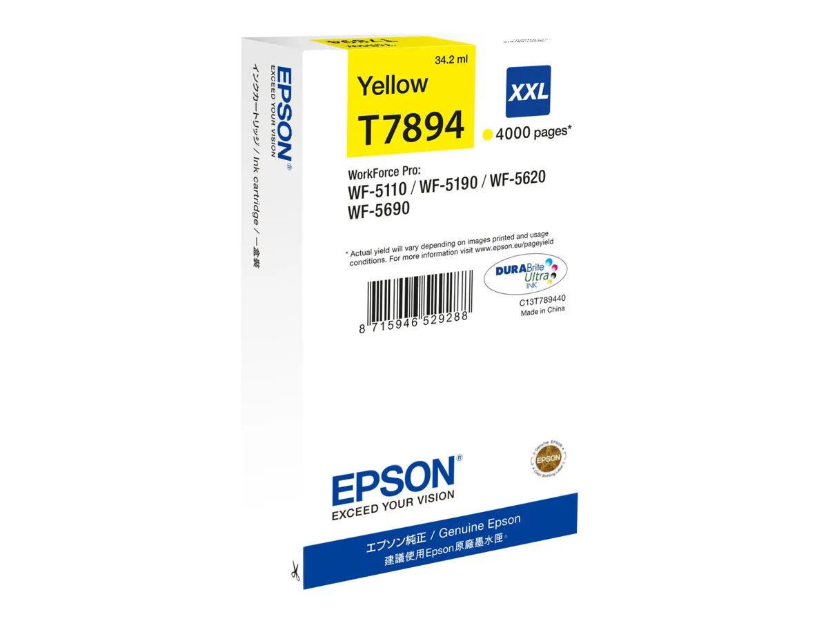 Epson Tintenpatrone XXL Yellow 4k