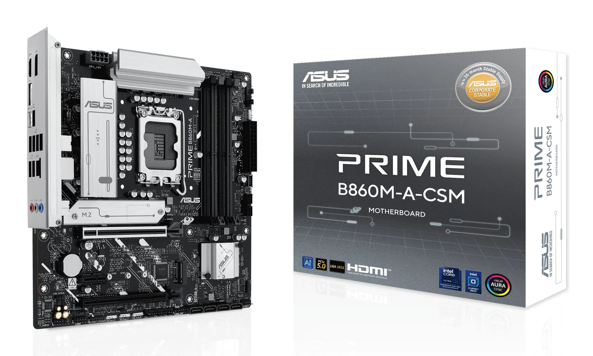 ASUS PRIME B860M-A-CSM Intel B860 LGA 1851 (Socket V1) micro ATX – Bild 1