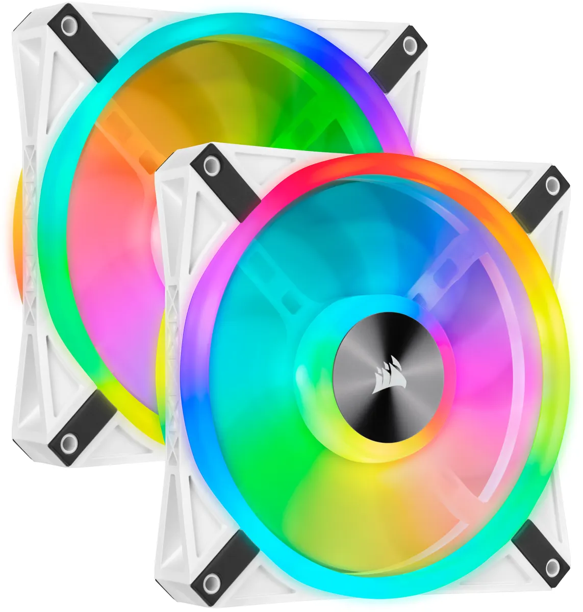 Corsair Lüfter 140*140*25 QL140 RGB LED Fan Weiß, Dual