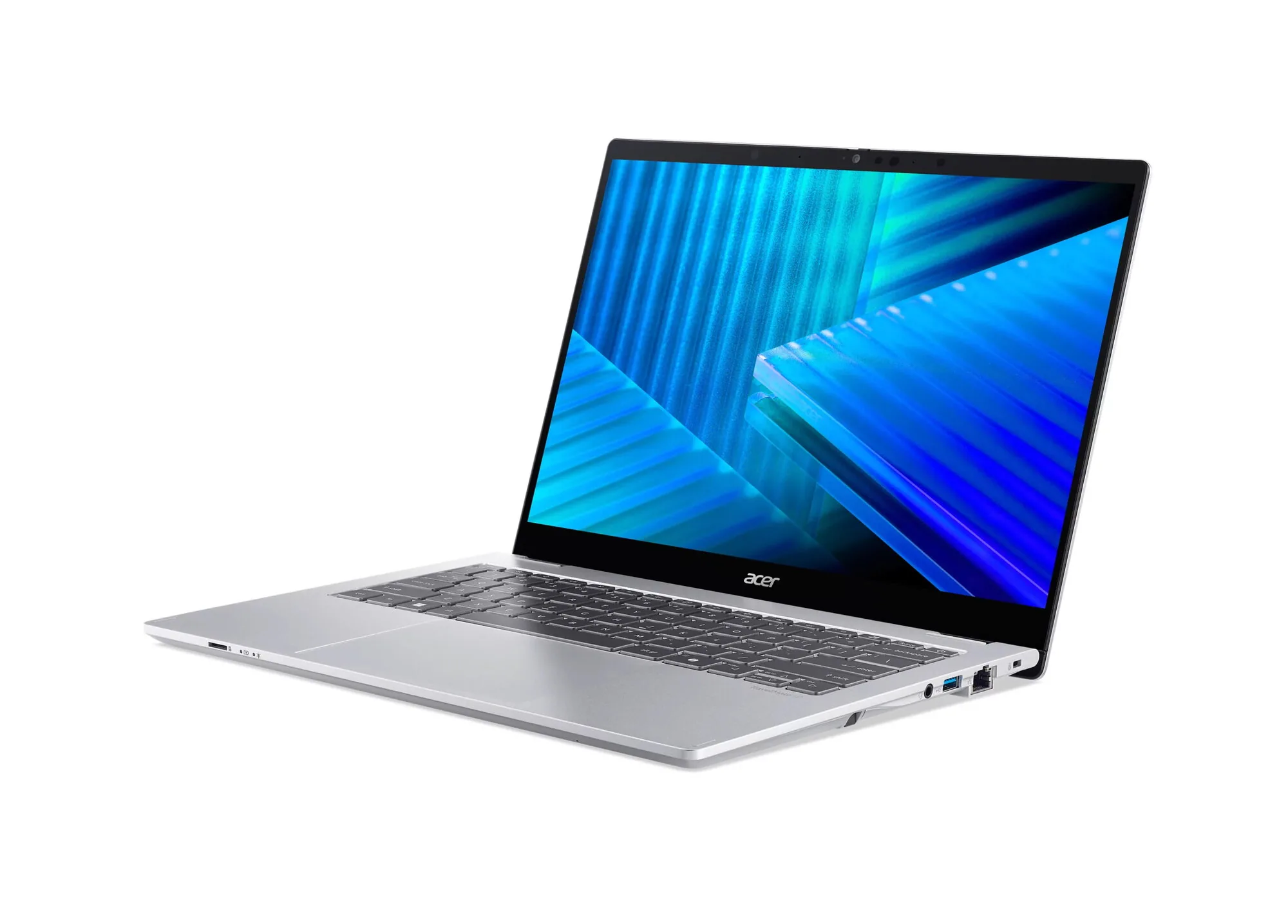 Acer TravelMate P4 Spin 14 AI TMP414RN-56-TCO-578L Intel Core Ultra 5 325 Hybrid (2-in-1) 35,6 cm (14") Touchscreen WUXGA 16 GB DDR5-SDRAM 512 GB SSD Wi-Fi 7 (802.11be) Windows 11 Pro Silber – Bild 4