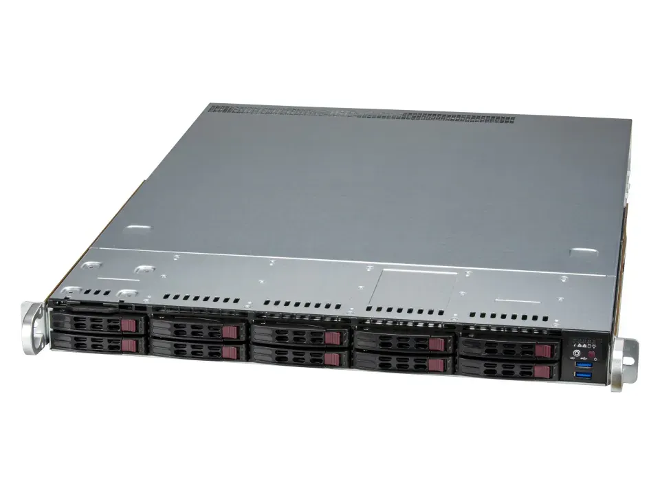 Supermicro 1U 10x2.5" hot-swap SAS3/SATA/NVMe drive 2x860W