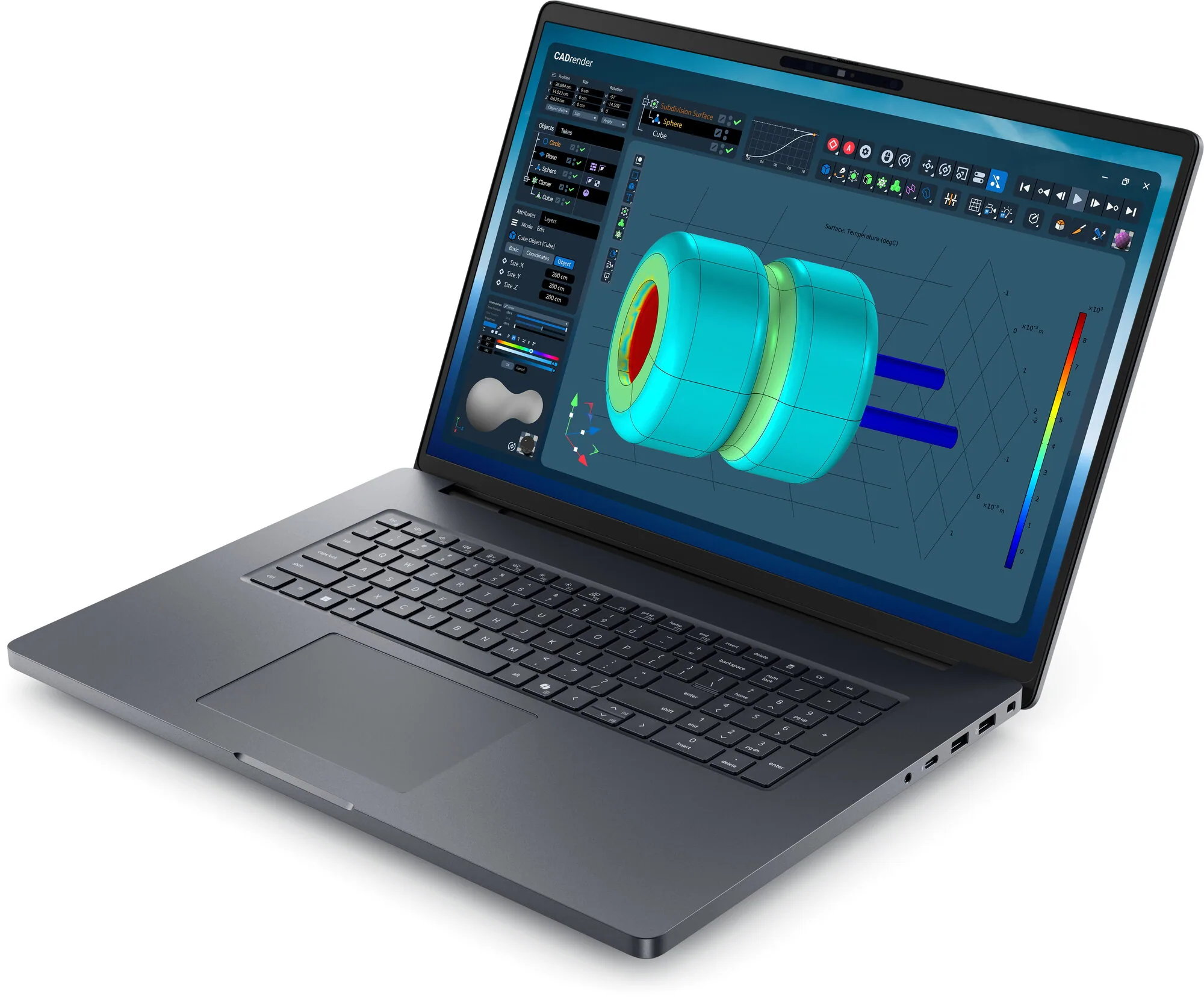 DELL Pro Max 18 Plus MB18250 Intel Core Ultra 7 265HX Mobiler Arbeitsplatz 45,7 cm (18") Quad HD+ 32 GB DDR5-SDRAM 1 TB – Bild 2