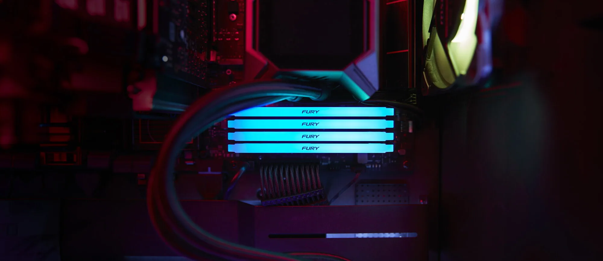 Kingston Technology FURY Beast 32GB 3200MT/s DDR4 CL16 DIMM (2er-Kit) 1Gx8 RGB – Bild 6