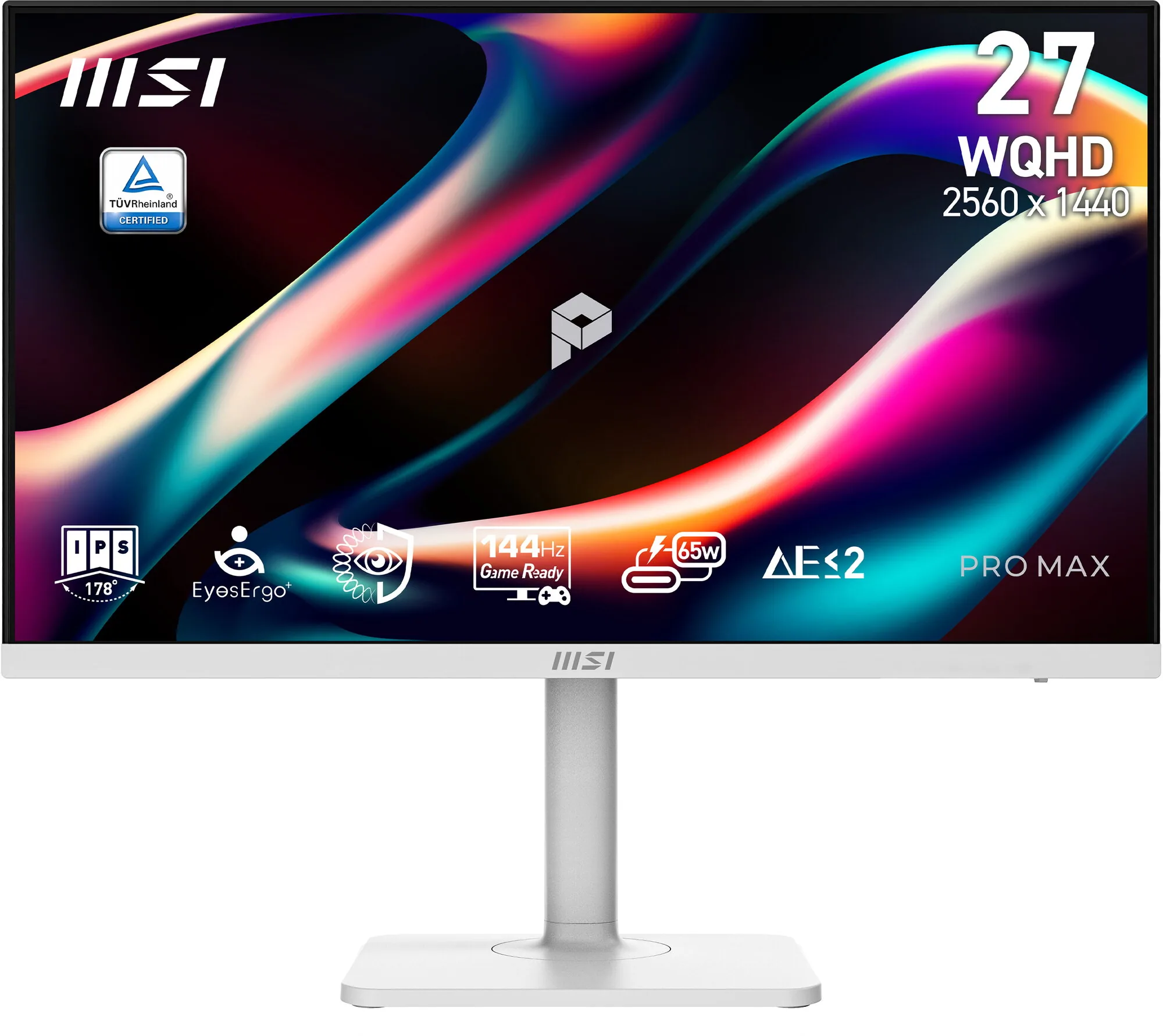MSI PRO MAX 271QPHW E14 Computerbildschirm 68,6 cm (27") 2560 x 1440 Pixel Wide Quad HD LCD Weiß – Bild 1