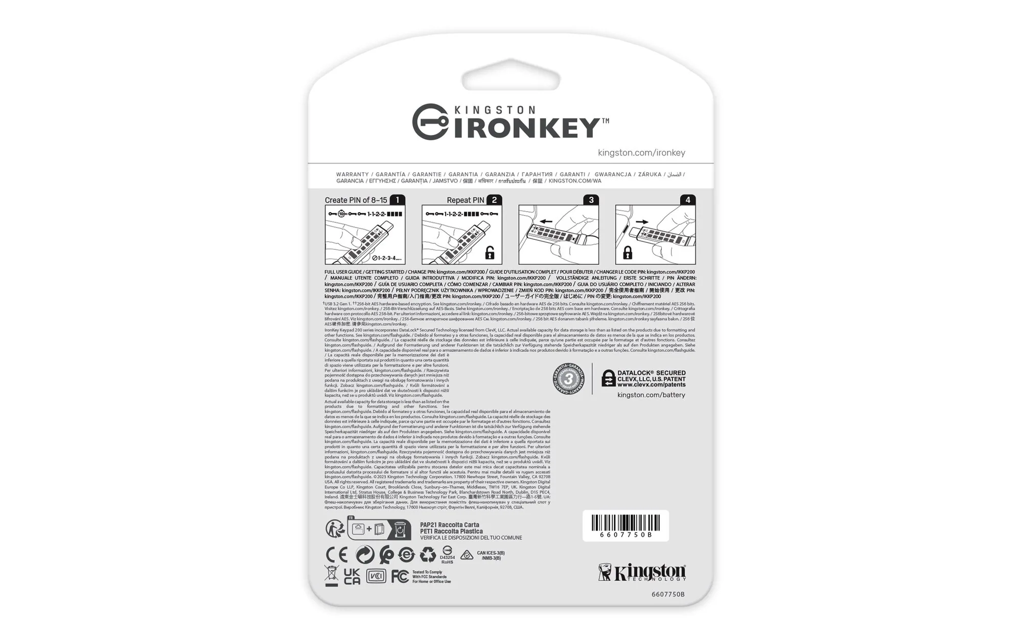 Kingston Technology IronKey 128GB USB-C Keypad 200C, FIPS 140-3 Lvl 3 AES-256 – Bild 4