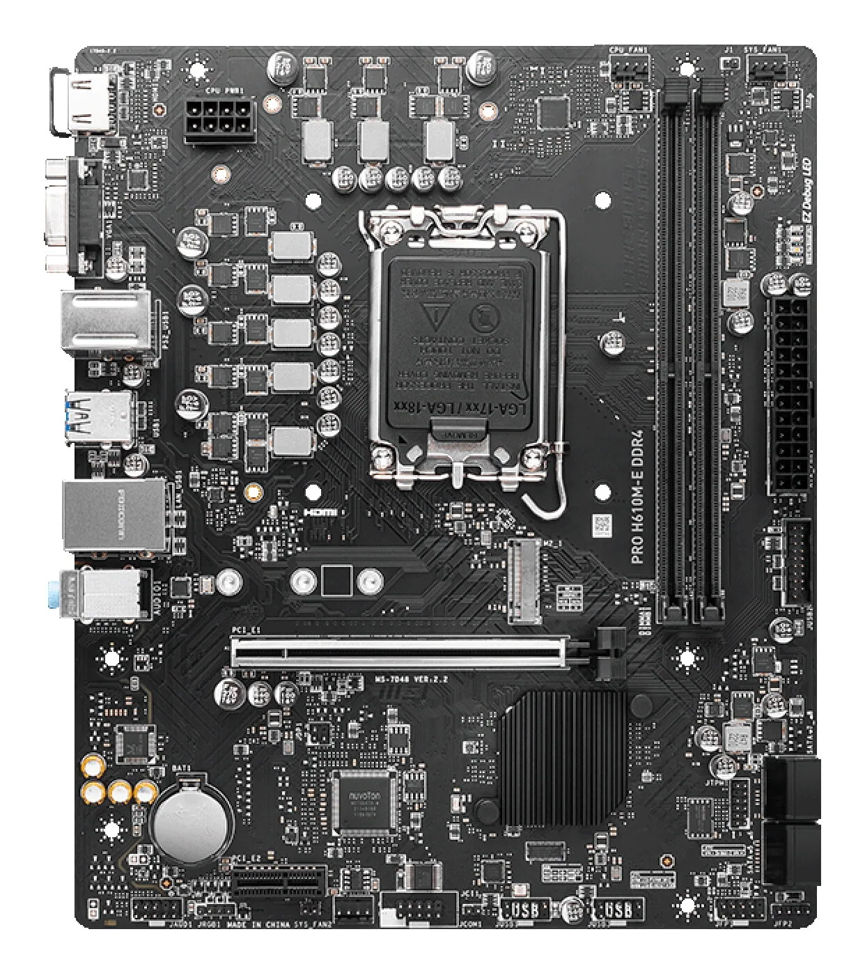 MSI PRO H610M-E DDR4 Motherboard Intel H610 LGA 1700 micro ATX – Bild 2