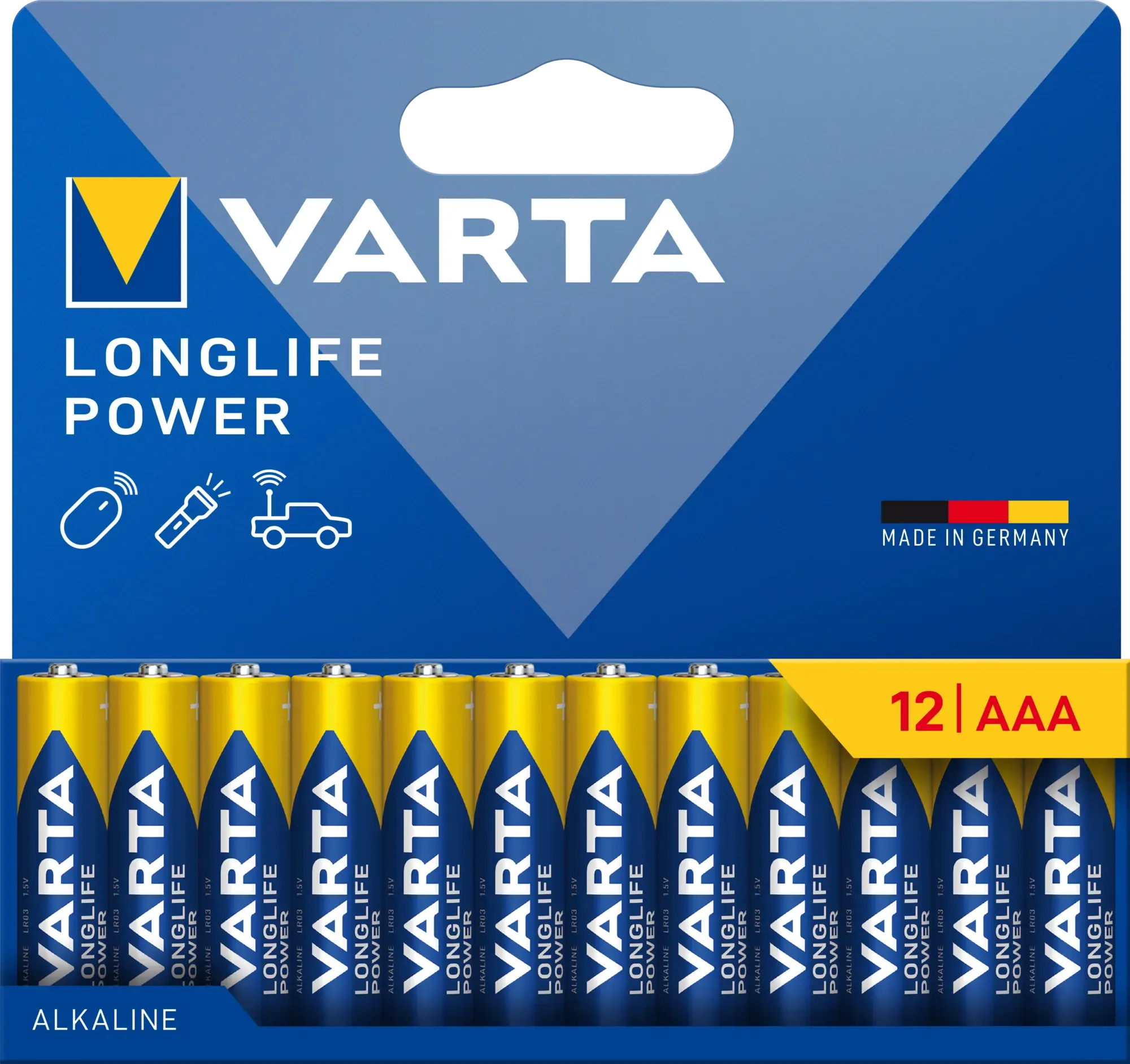 Varta Batterie LONGLIFE Power AAA NEU 12 Stück