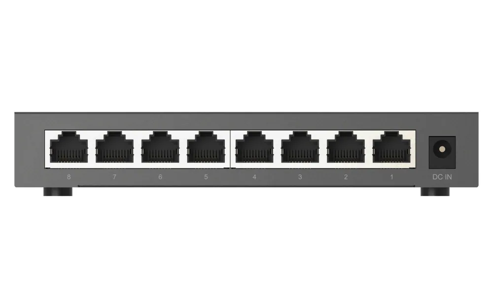 QNAP QSW-1108-8T-R2 Netzwerk-Switch Unmanaged 2.5G Ethernet (100/1000/2500) Desktop Schwarz – Bild 3