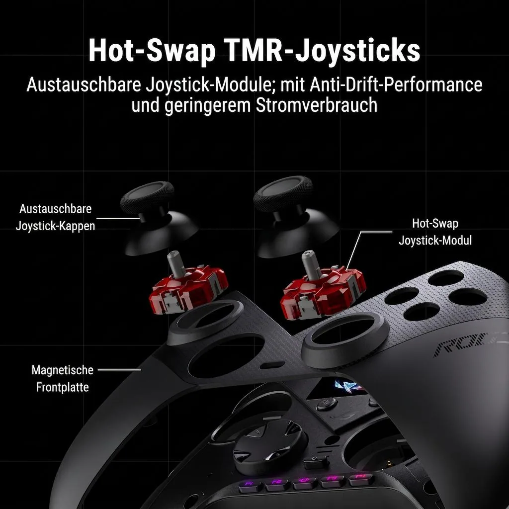 ASUS ROG Raikiri II Pro PC Controller Schwarz Bluetooth/RF/USB Gamepad Analog / Digital – Bild 4