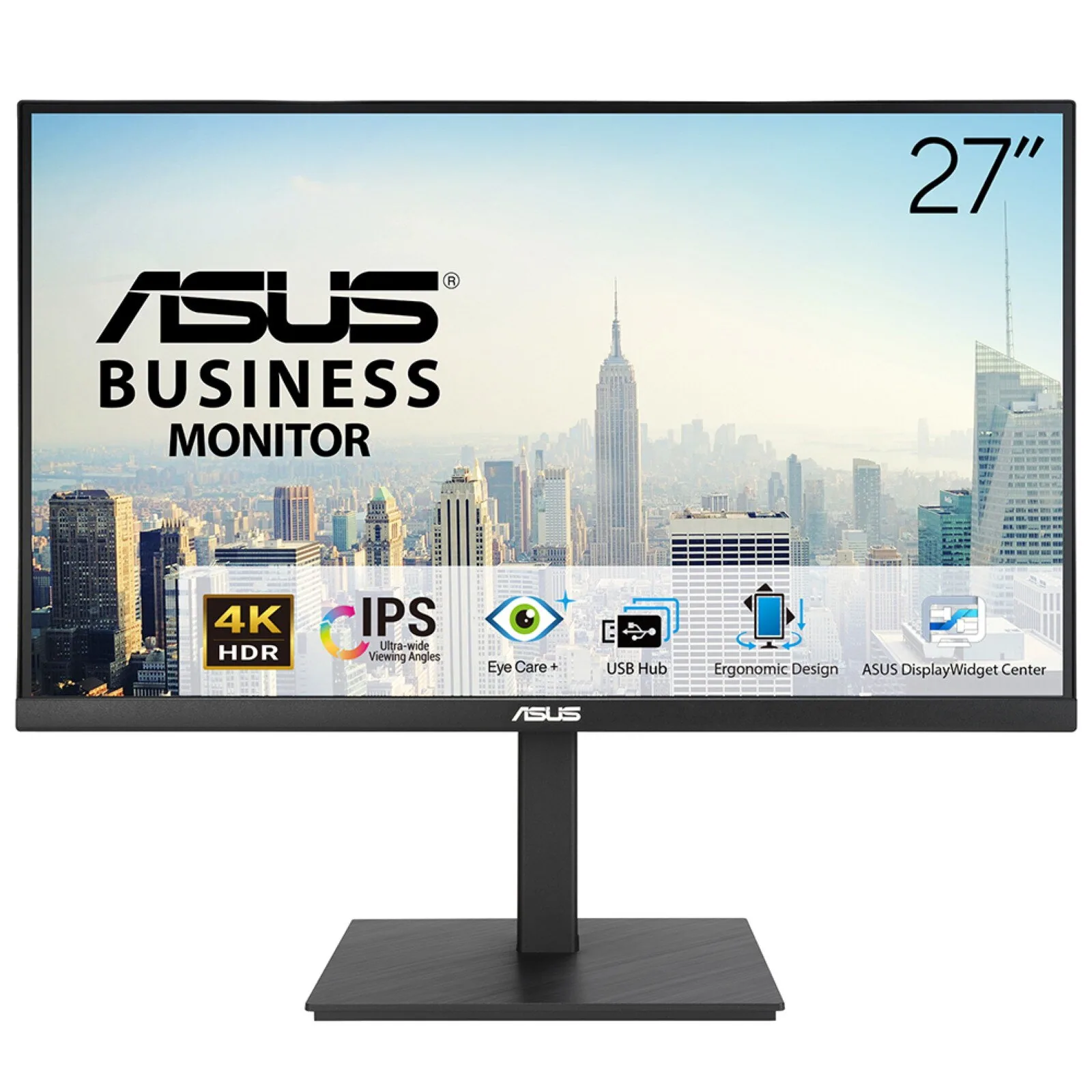 ASUS VA27UQSB Computerbildschirm 68,6 cm (27") 3840 x 2160 Pixel 4K Ultra HD LCD Schwarz – Bild 1