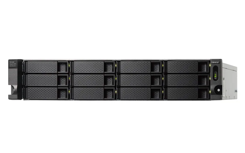 QNAP TL-R1200C-RP Speicherlaufwerksgehäuse HDD / SSD-Gehäuse Schwarz, Grau 2.5/3.5" – Bild 1