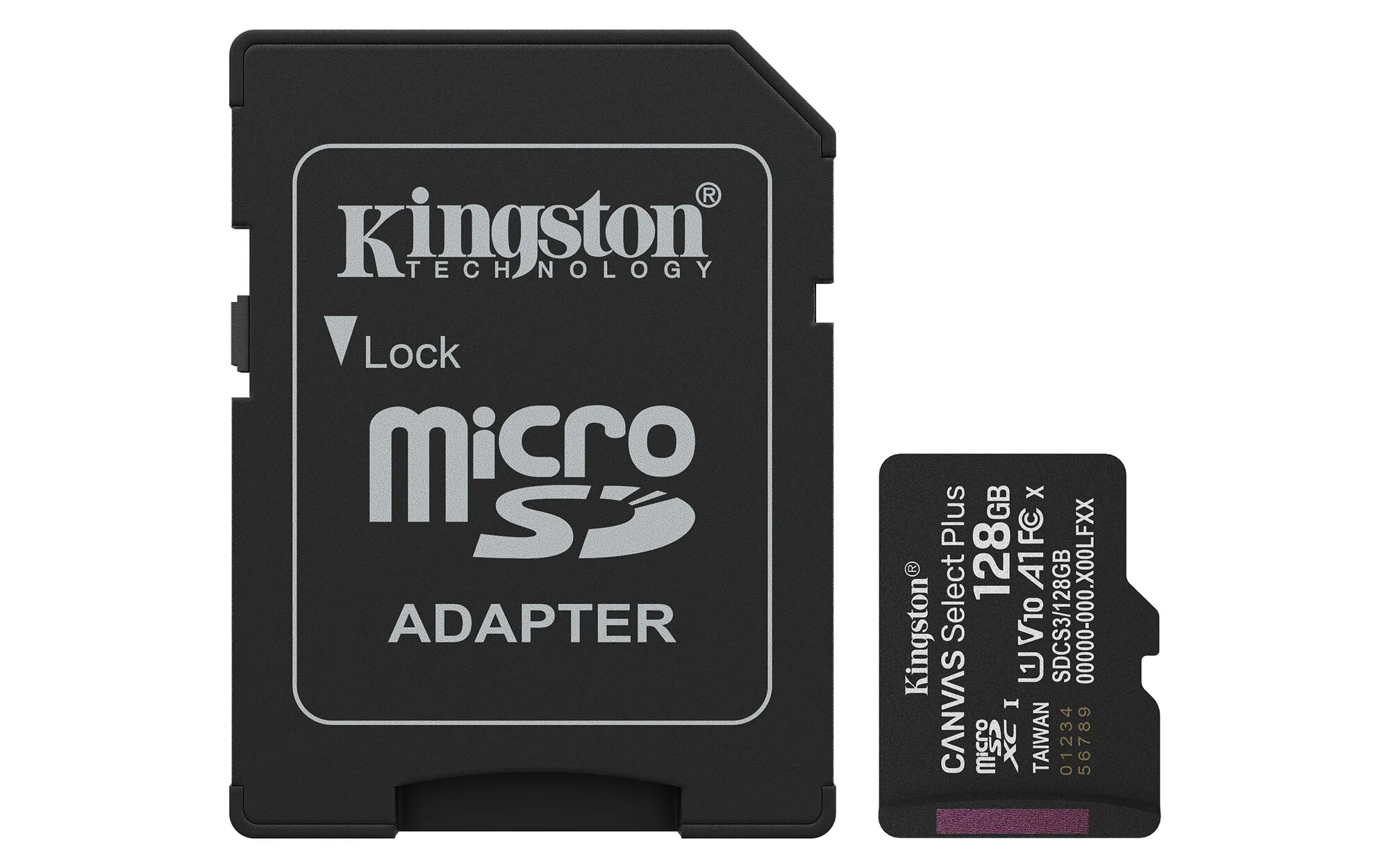 Kingston Technology 128GB microSDXC Canvas Select Plus Gen3 150MB/s A1 (Einschließlich SD Adapter) – Bild 1