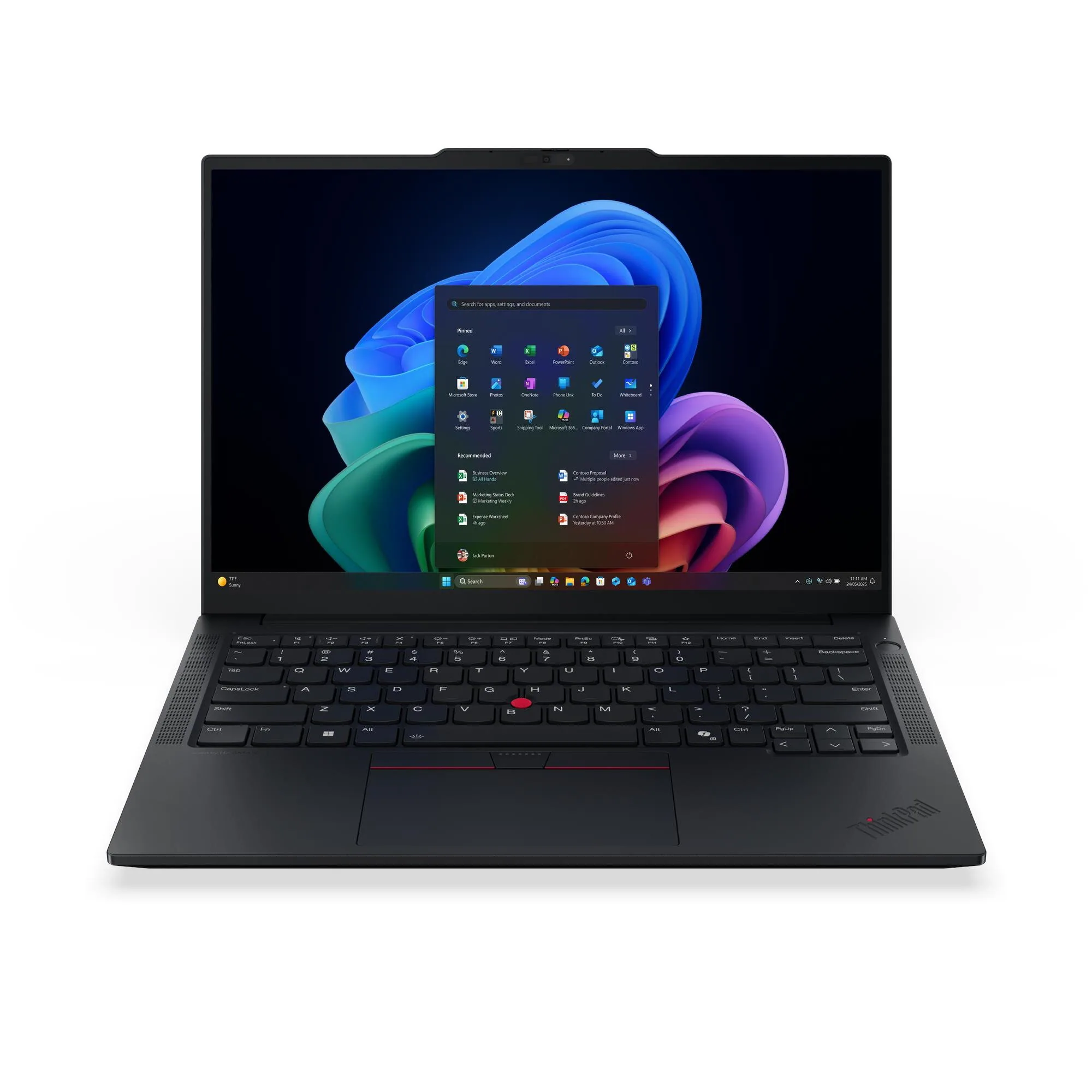 Lenovo ThinkPad E14 Gen 8 (Intel) Copilot+ PC Intel Core Ultra 7 355 Laptop 35,6 cm (14") 2.8K 32 GB DDR5-SDRAM 1 TB SSD Wi-Fi 7 (802.11be) Windows 11 Pro Schwarz Deutsch – Bild 1