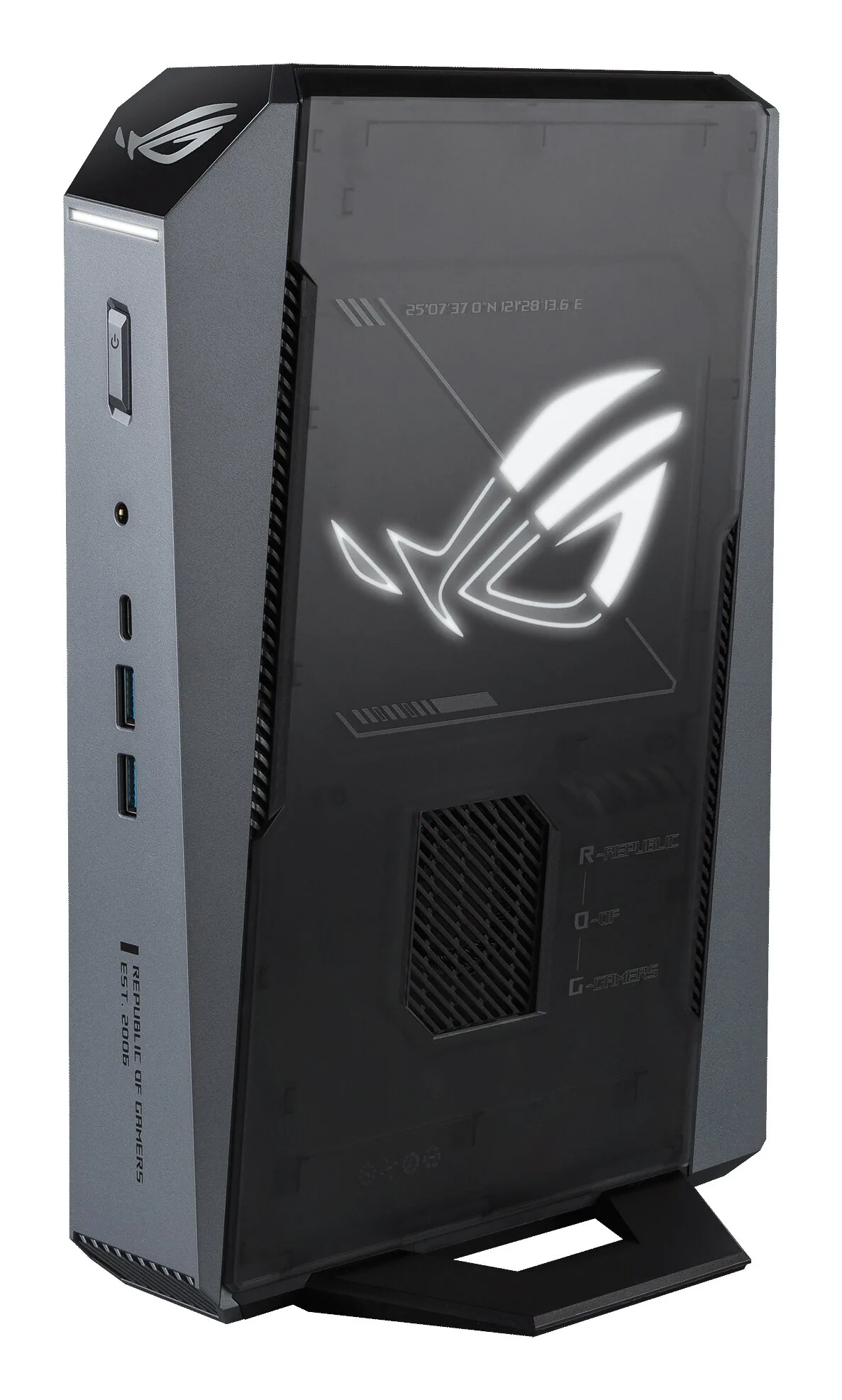 ASUS ROG GR70-N90039AN AMD Ryzen™ 9 9955HX 32 GB DDR5-SDRAM 1 TB SSD NVIDIA GeForce RTX 5070 Windows 11 Home Mini PC PC Schwarz – Bild 1