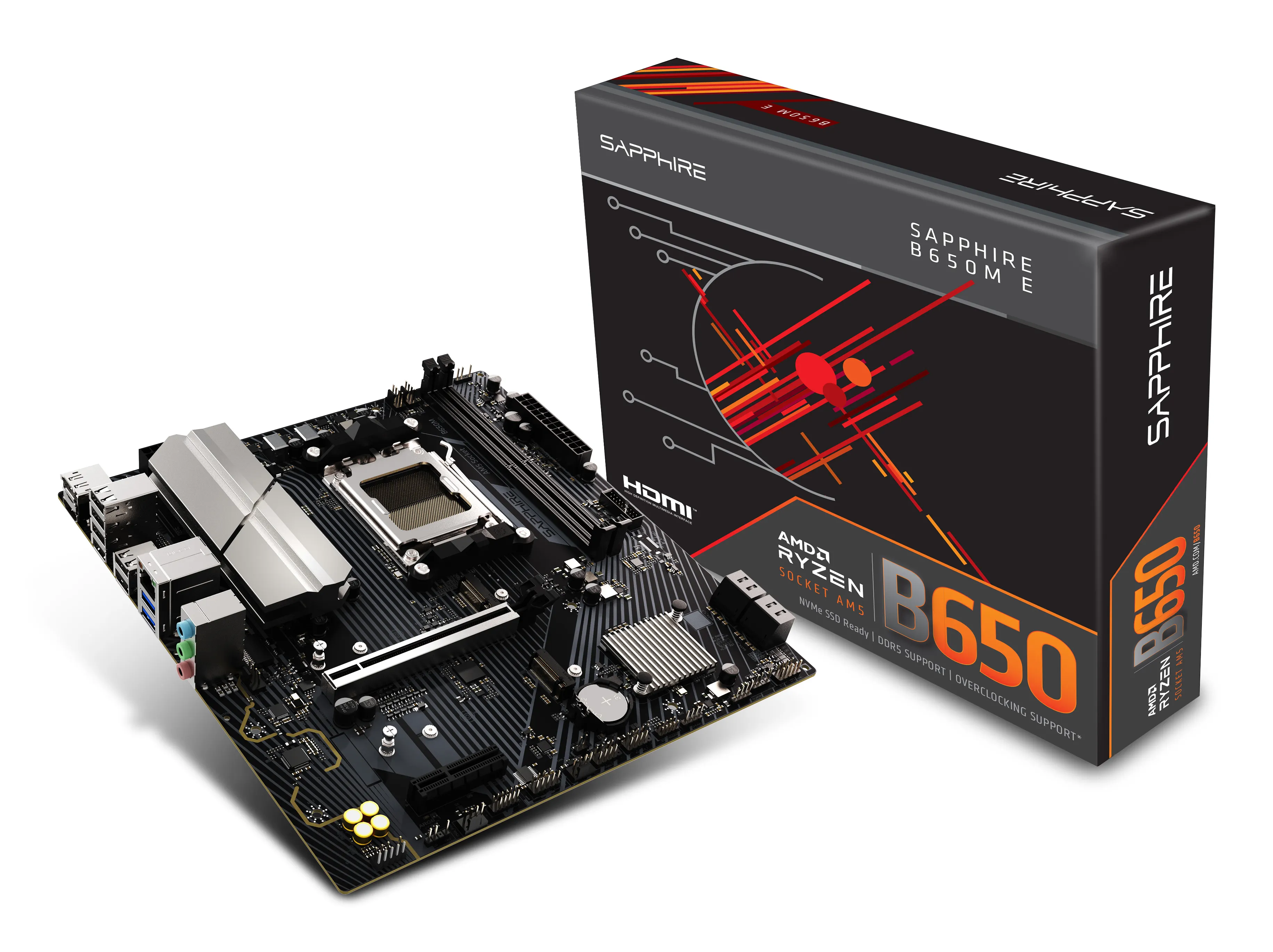 Sapphire MB B650M-E AMD, AM5, DDR5, mATX