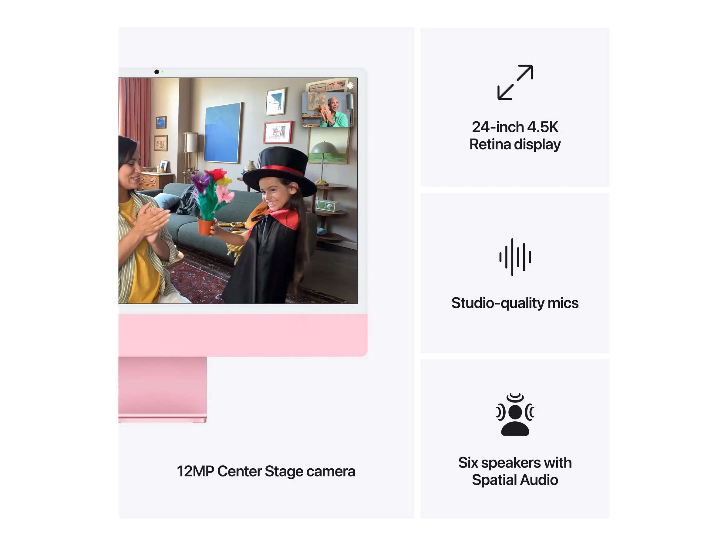 Apple iMac 4.5K (24") M4 10/10-Core/16GB/256GBSSD/Rosé MacOS