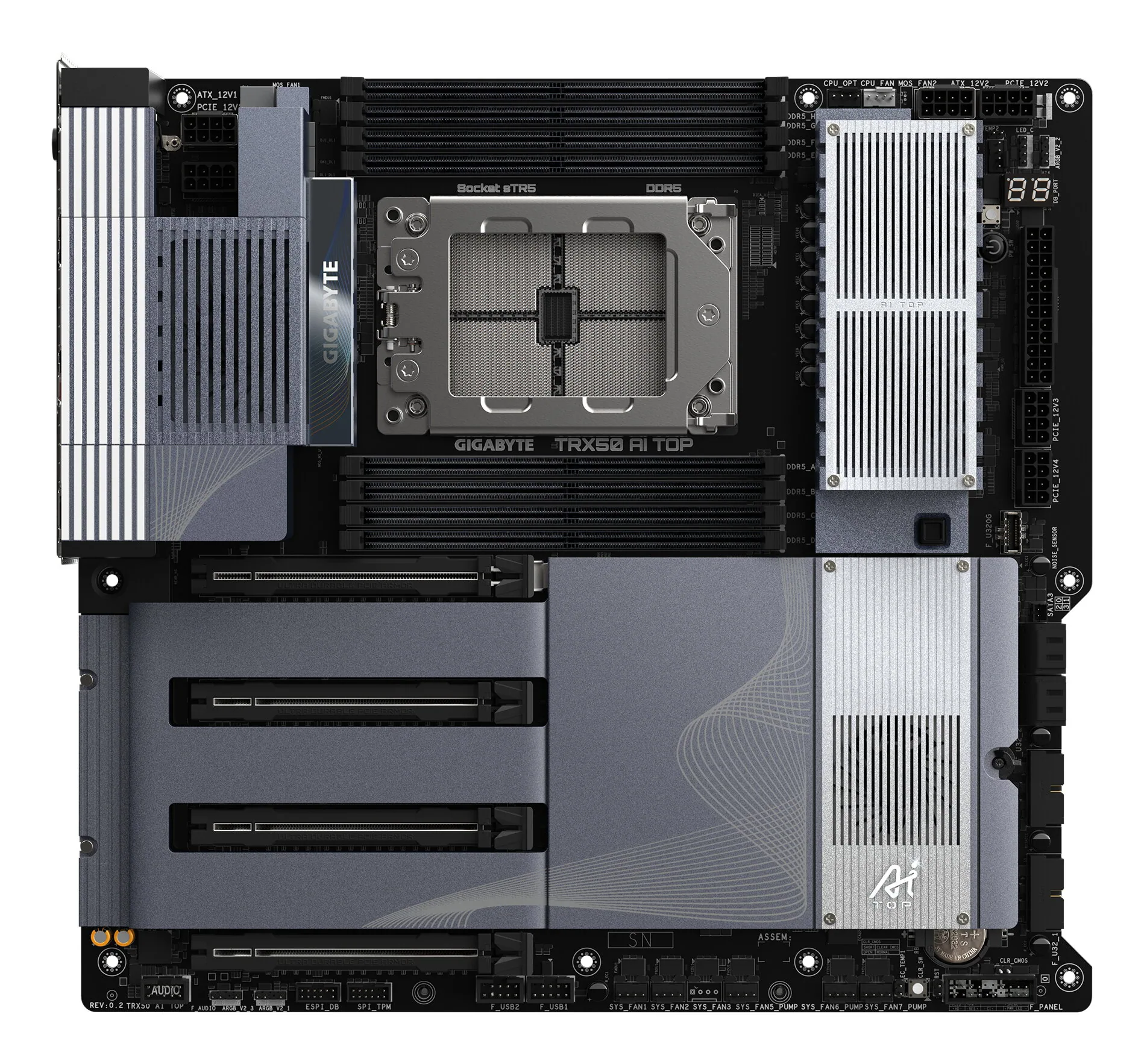 GIGABYTE TRX50 AI TOP-2B Mainboard – Bild 2