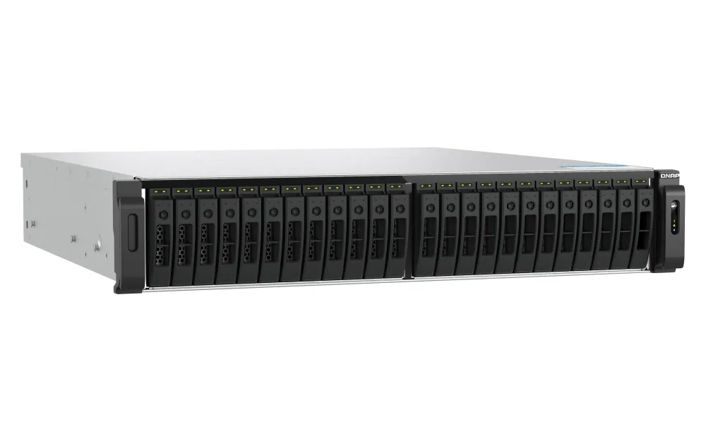 QNAP TS-H3077AFU-R7-64G NAS & Speicherserver Rack (2U) AMD Ryzen™ 5 64 GB DDR5 0 TB QuTS hero Schwarz, Metallisch – Bild 3