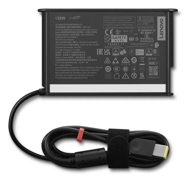 Lenovo 4X21L38724 Netzteil & Spannungsumwandler Drinnen Schwarz – Bild 1