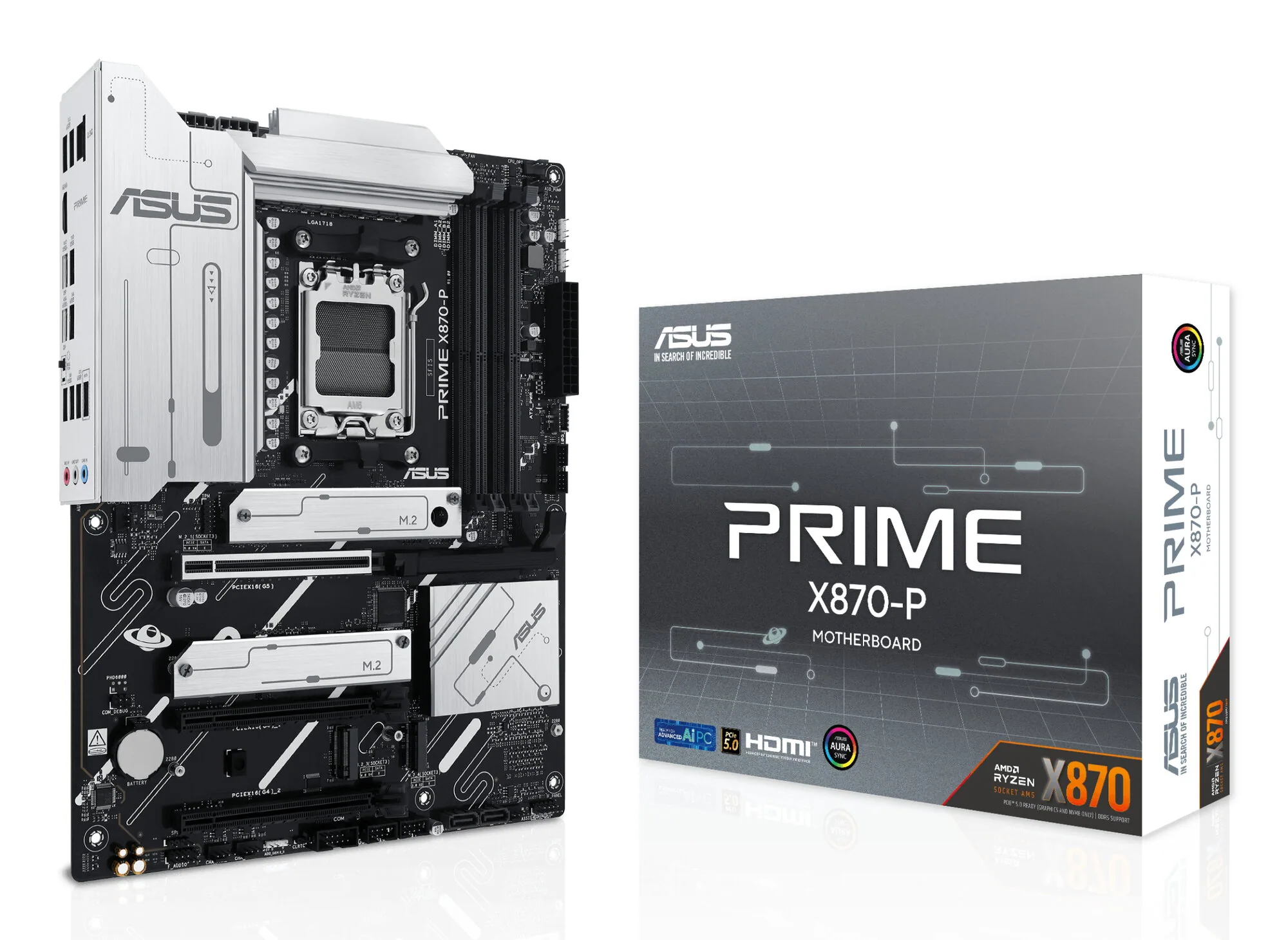 ASUS PRIME X870-P AMD X870 Sockel AM5 ATX – Bild 1