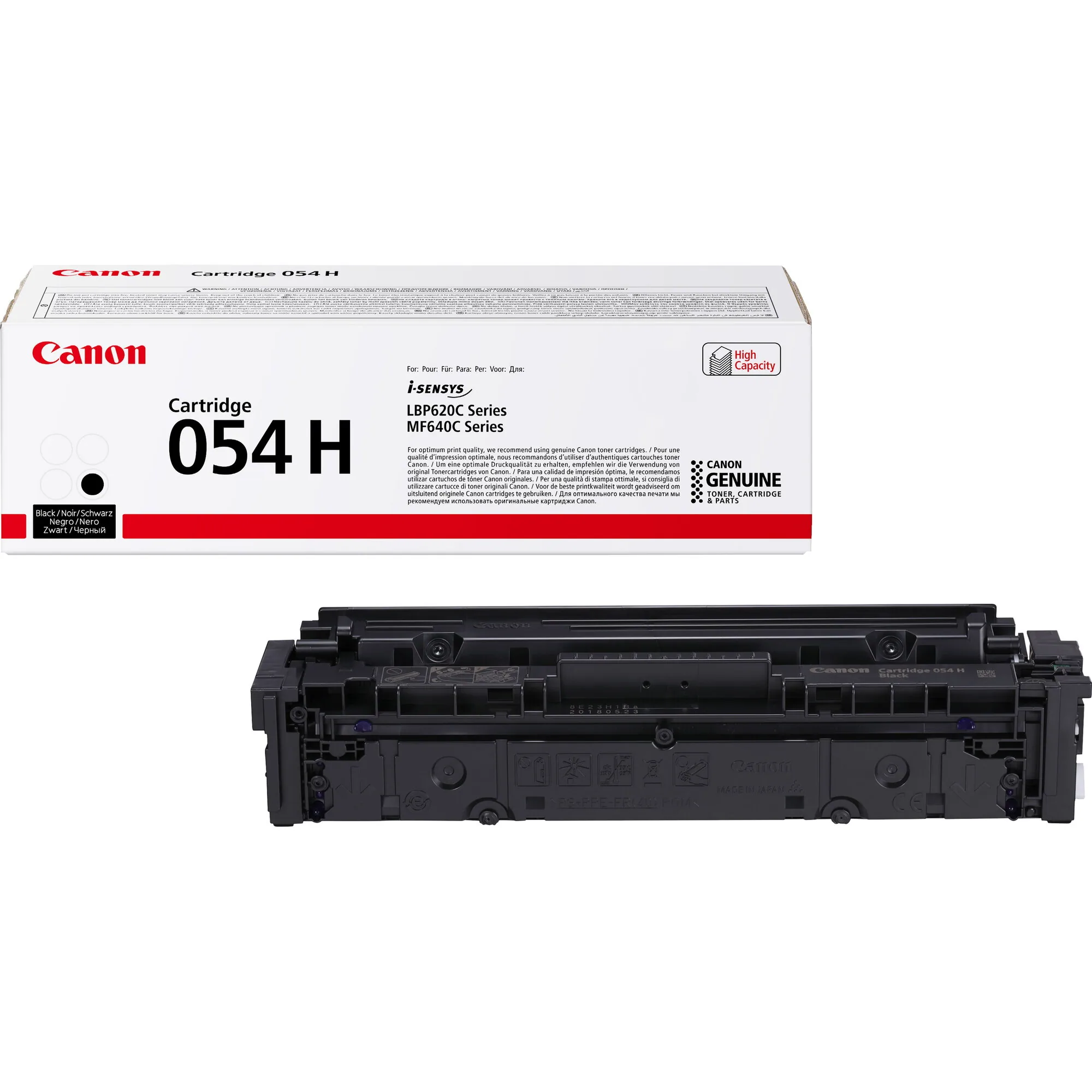 Canon 054 H High Yield Toner-Cartridge, Schwarz – Bild 1
