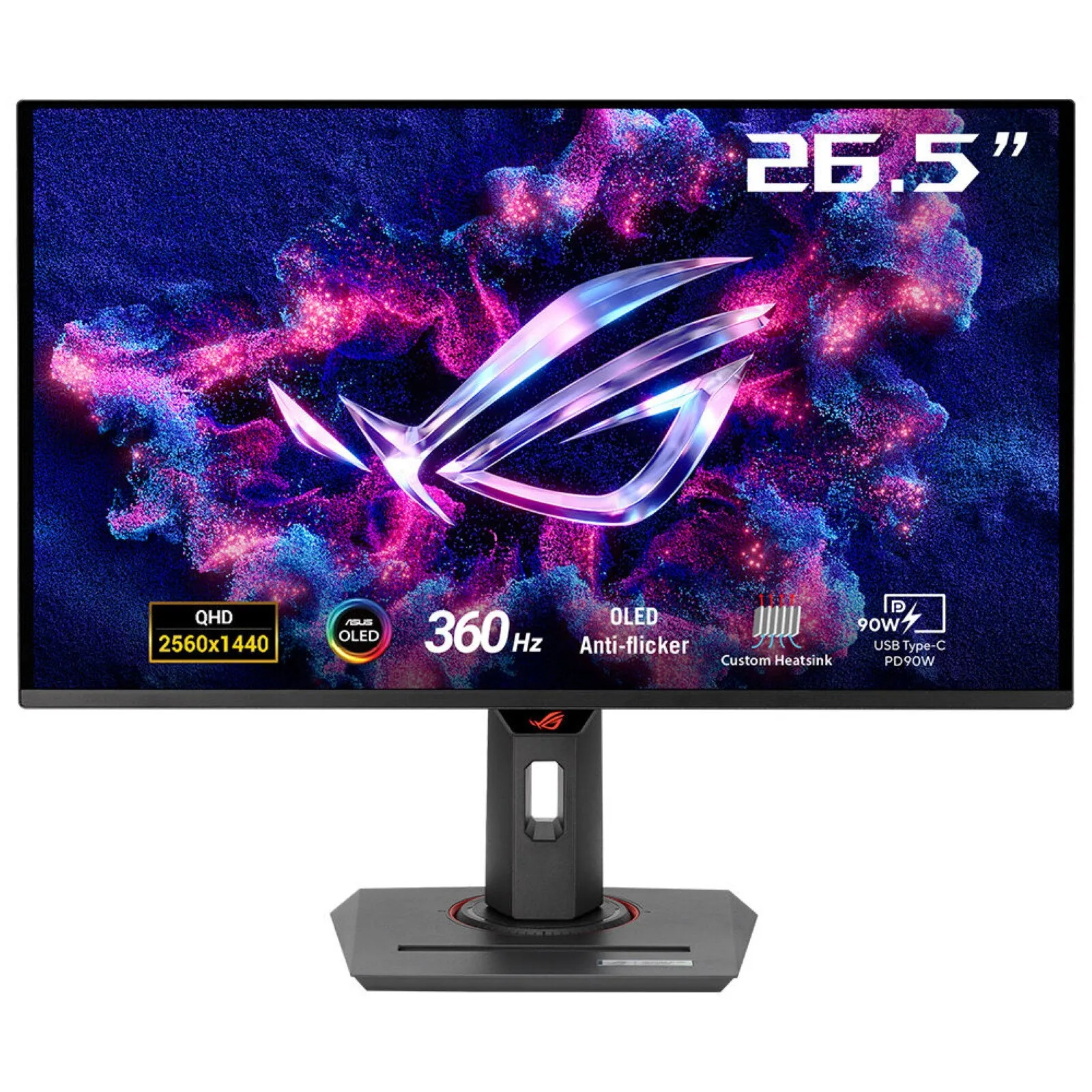 ASUS ROG Strix OLED XG27ACDNG Computerbildschirm 67,3 cm (26.5") 2560 x 1440 Pixel Quad HD QD-OLED Schwarz – Bild 1