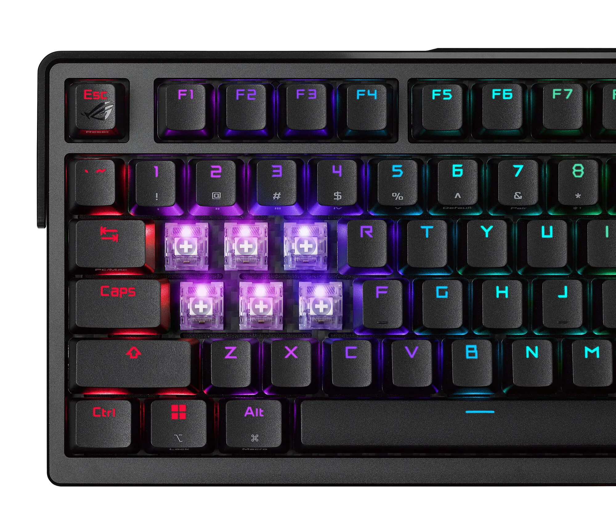 ASUS ROG Azoth Extreme Tastatur Gaming USB + RF Wireless + Bluetooth QWERTZ Schwarz – Bild 7