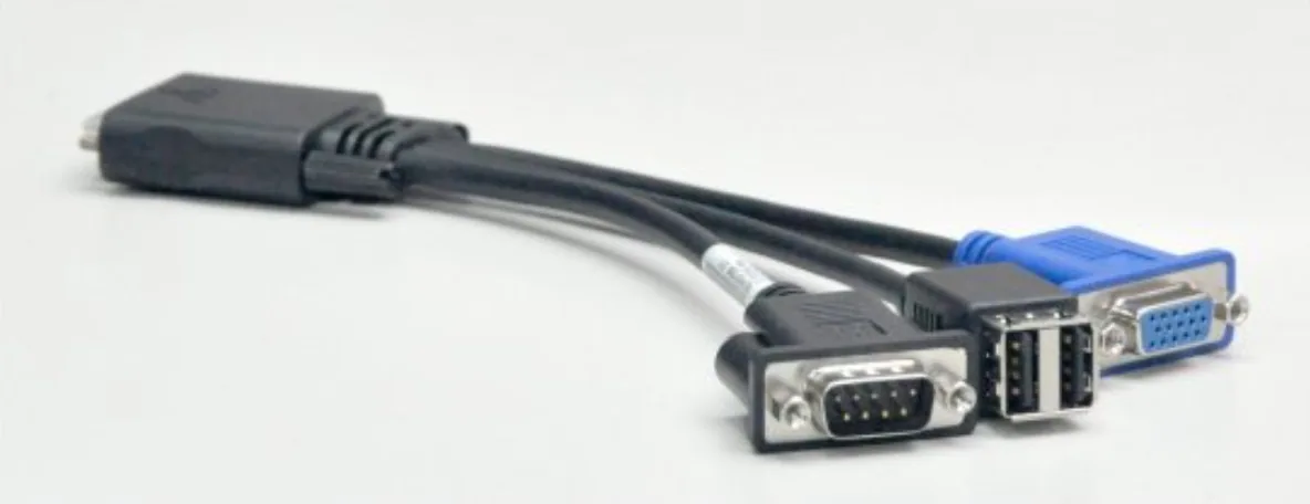 Lenovo 00Y8366 Tastatur/Video/Maus (KVM)-Kabel Schwarz – Bild 1