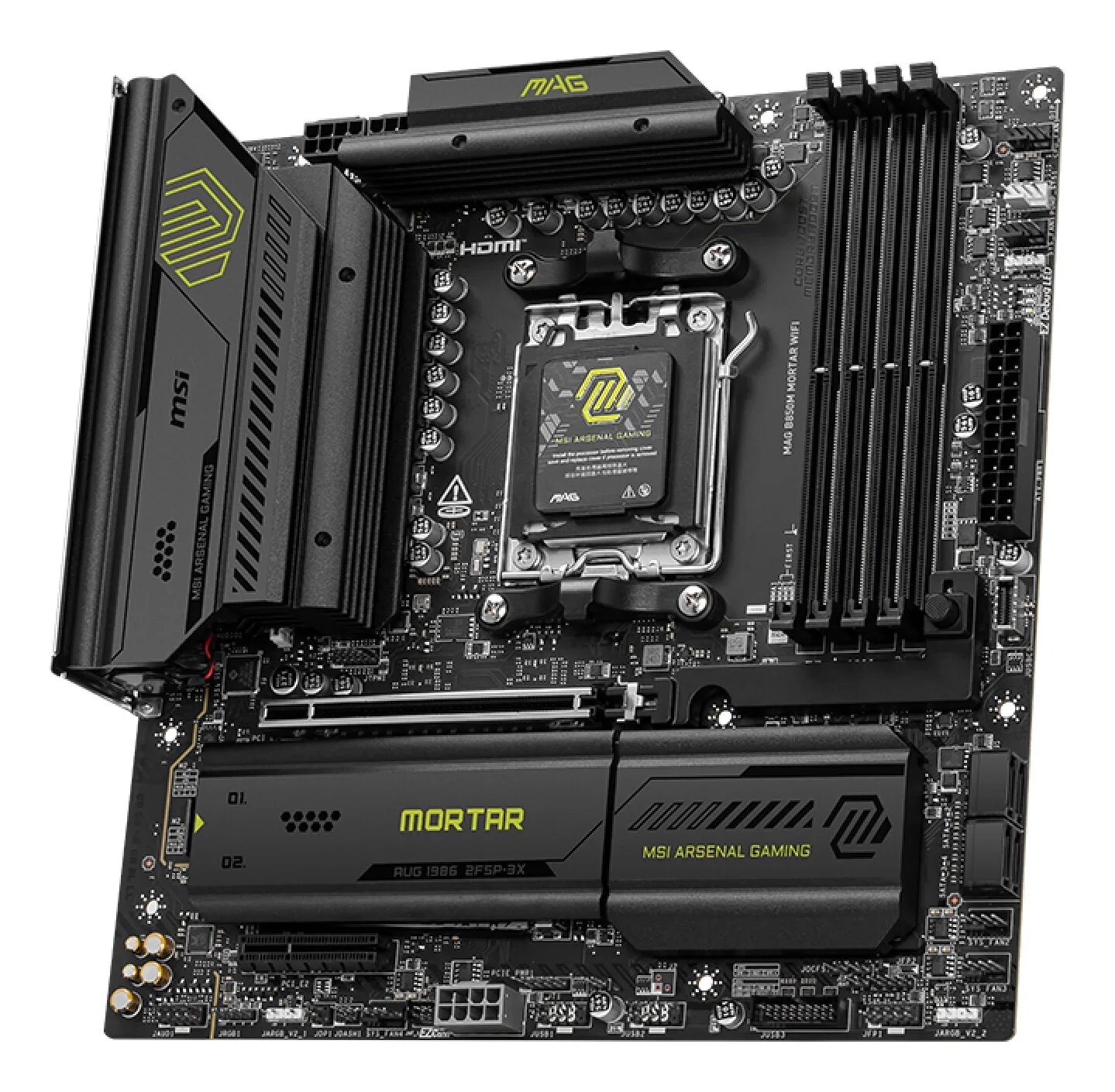 MSI MAG B850M MORTAR WIFI Motherboard AMD B850 Sockel AM5 micro ATX – Bild 3