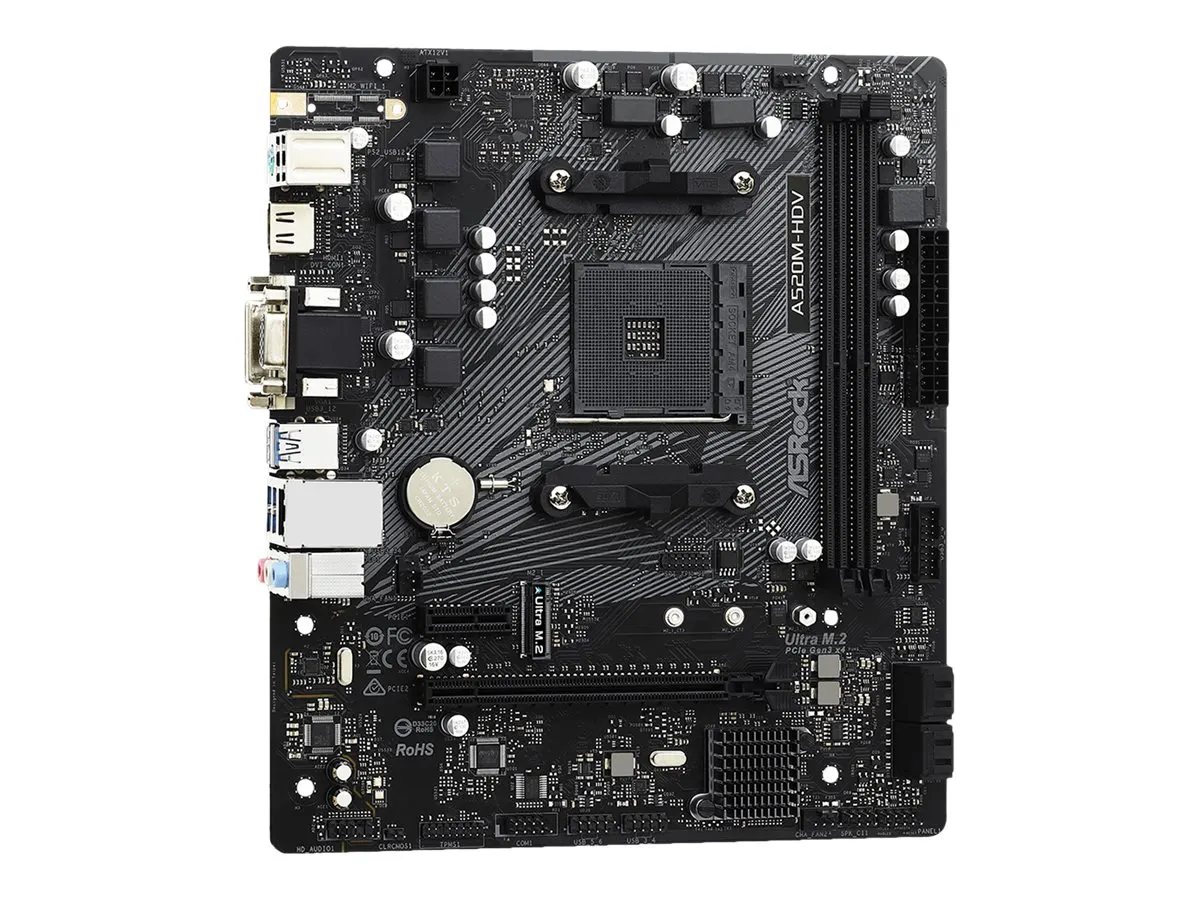ASRock A520M-HDV                 AM4 mATX VGA/HDMI/DVI  DDR4 retail