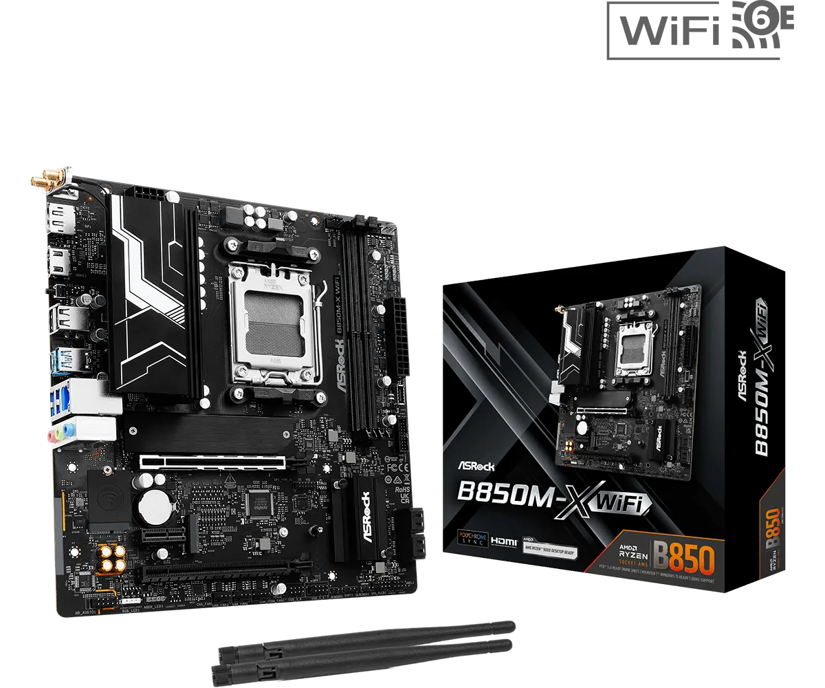 ASRock B850M-X Wifi R2.0 AM5 mATX HDMI/DP DDR5