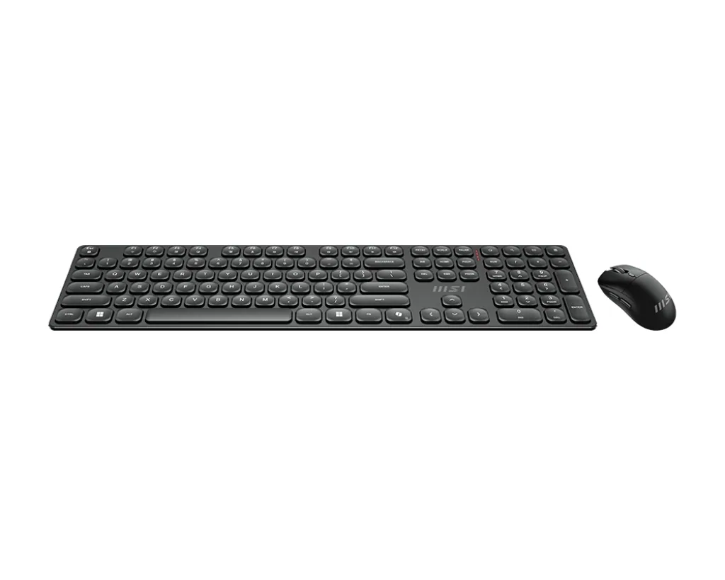 MSI FORGE K210 WIRELESS COMBO Tastatur Maus enthalten Heimbüro USB Schwarz – Bild 3