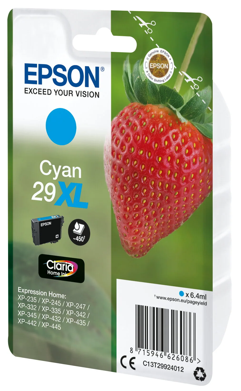 Epson Strawberry Singlepack Cyan 29XL Claria Home Ink – Bild 7