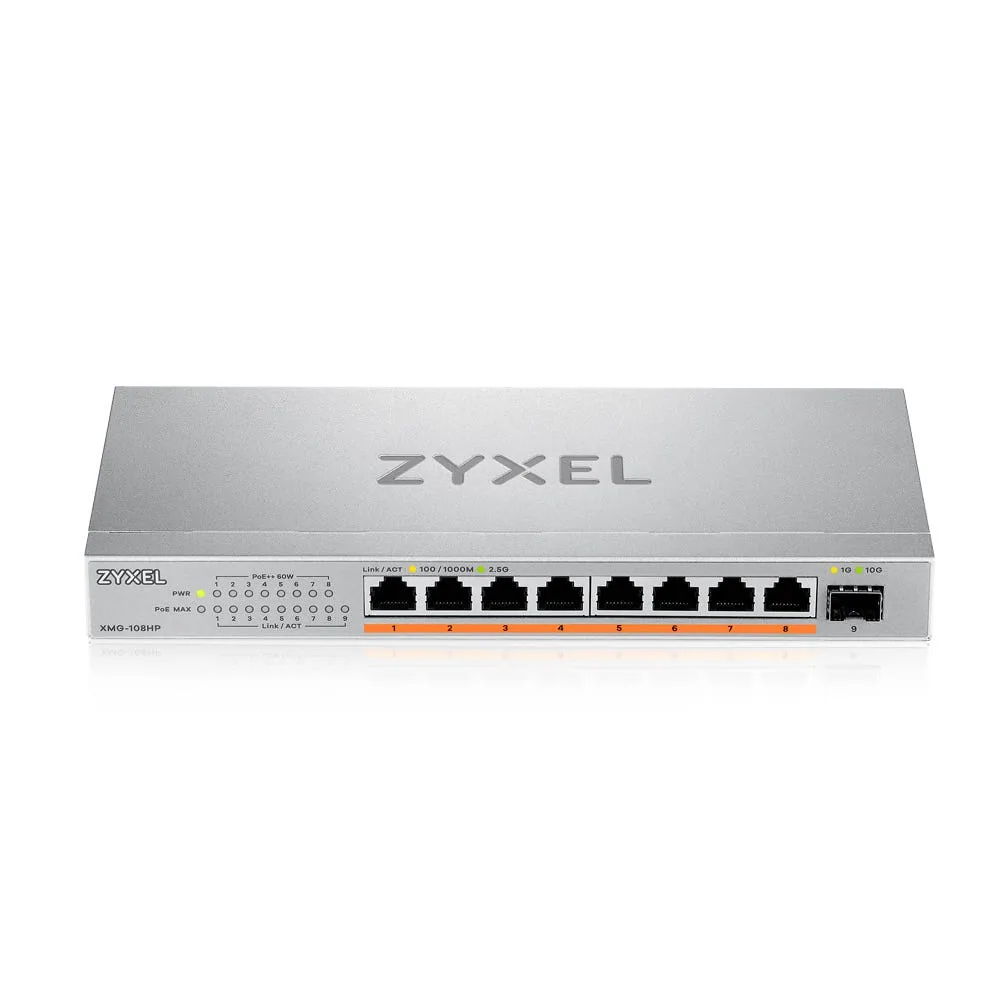 Zyxel XMG-108HP Unmanaged 2.5G Ethernet (100/1000/2500) Power over Ethernet (PoE) – Bild 2