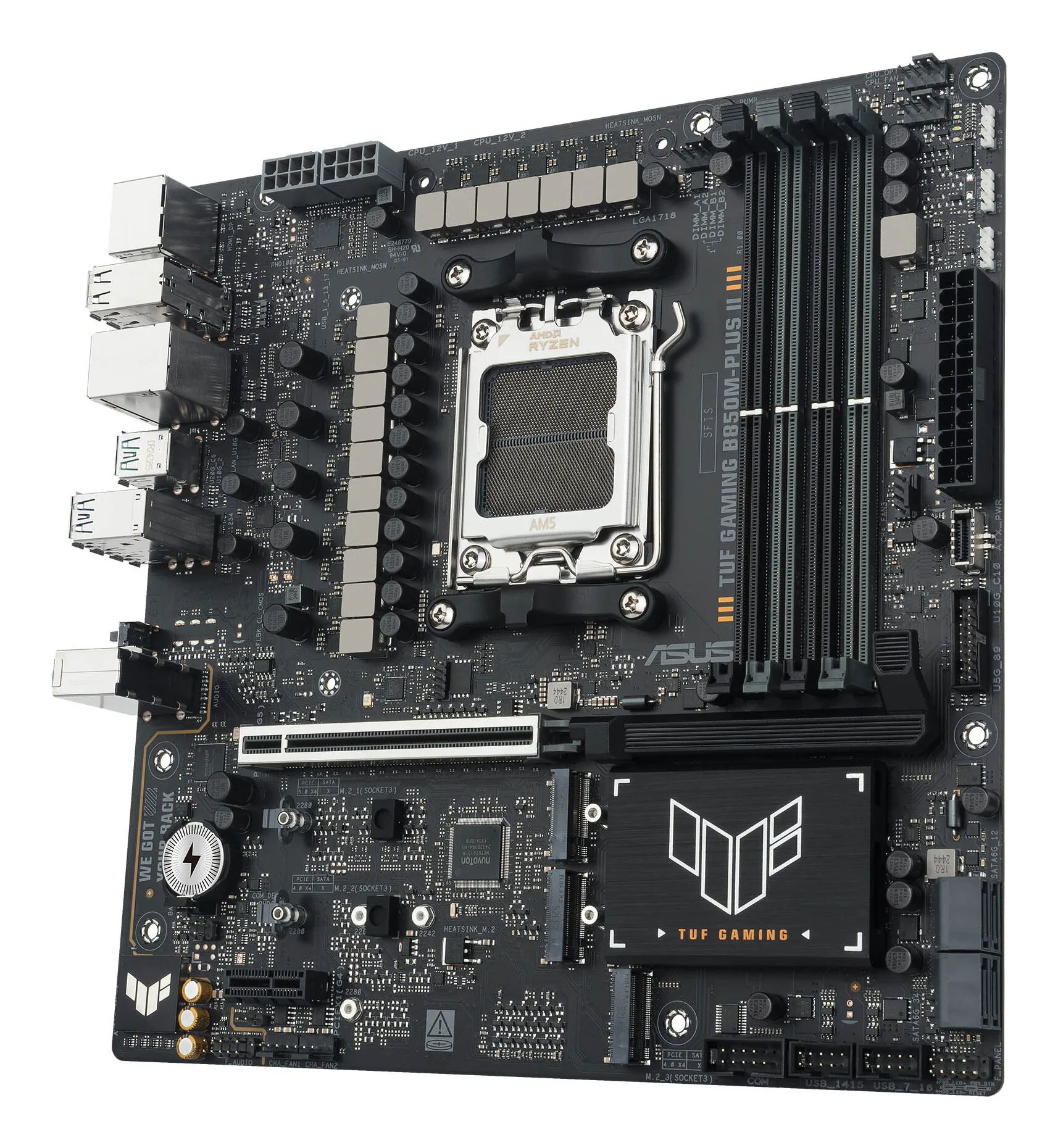 ASUS TUF GAMING B850M-PLUS II AMD B850 Sockel AM5 micro ATX – Bild 8