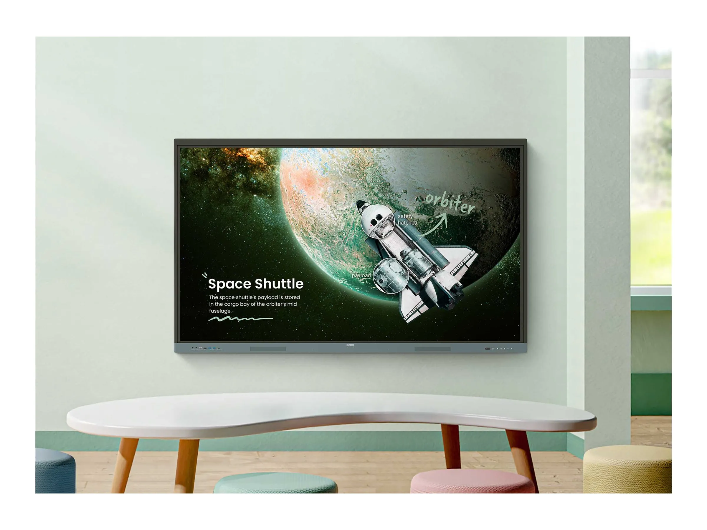 BenQ 190.5cm (75") RE7504   Interactive Flatp.UHD Android (Speditionsversand)