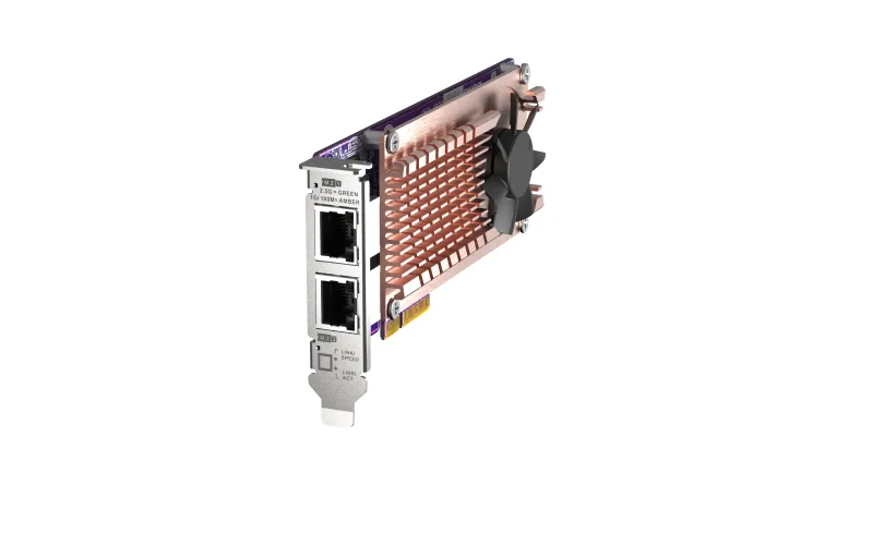 QNAP QM2-2P2G2T Netzwerkkarte Eingebaut Ethernet 2500 Mbit/s – Bild 4
