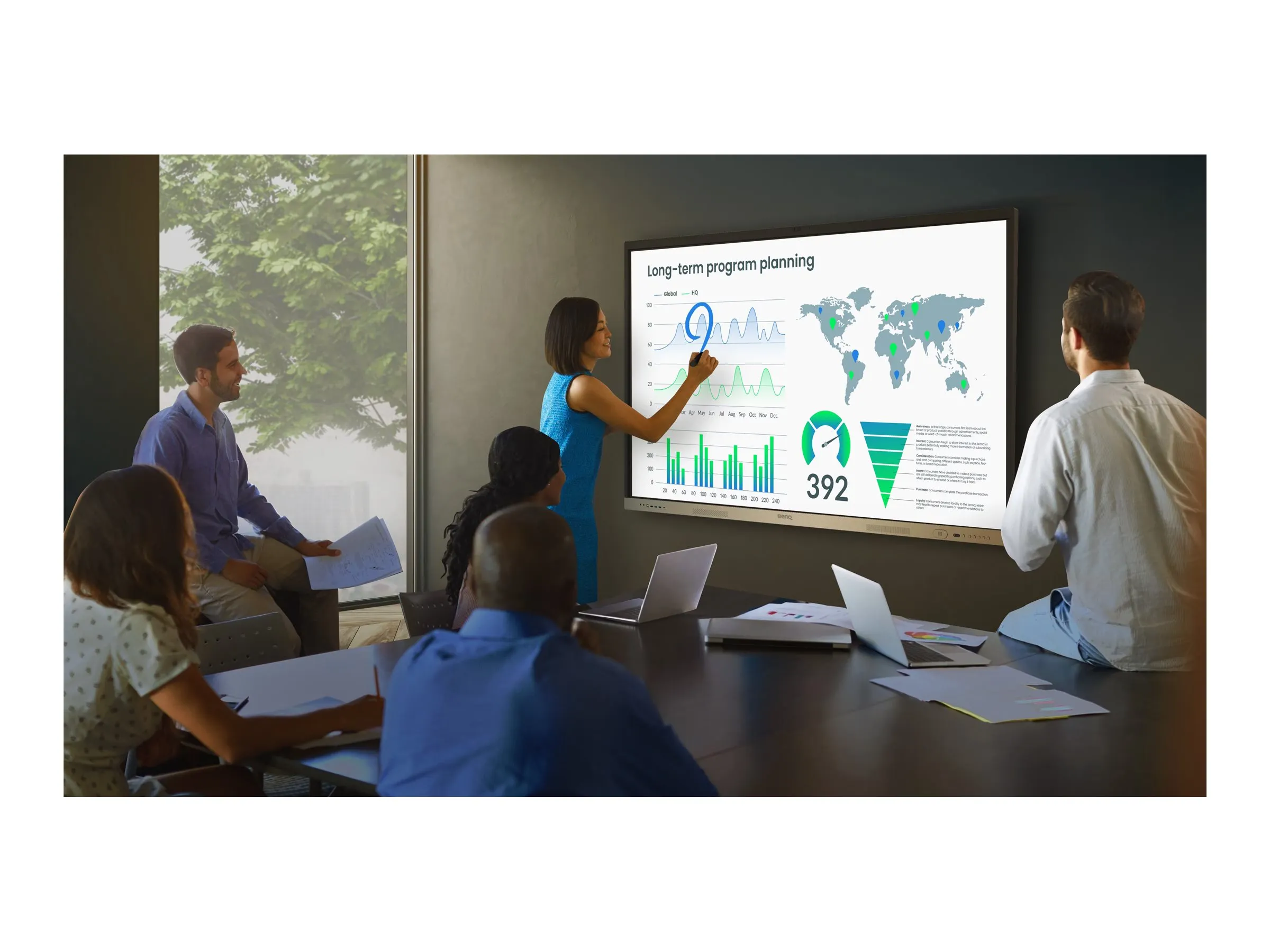 BenQ 248.9cm (98") RE9804FV Interactive Flatp.UHD Android (Speditionsversand)