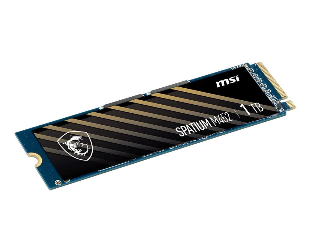 MSI SPATIUM M452 PCIE 4.0 NVME M.2 1TB Internes Solid State Drive PCI Express 4.0 3D NAND – Bild 3