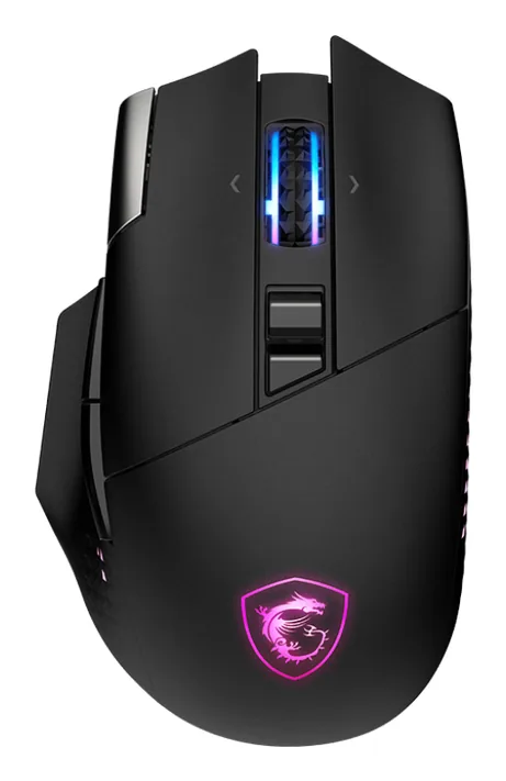 MSI S12-4301370-CLA Maus Gaming Rechts RF Wireless + Bluetooth + USB Type-A Optisch 26000 DPI – Bild 1